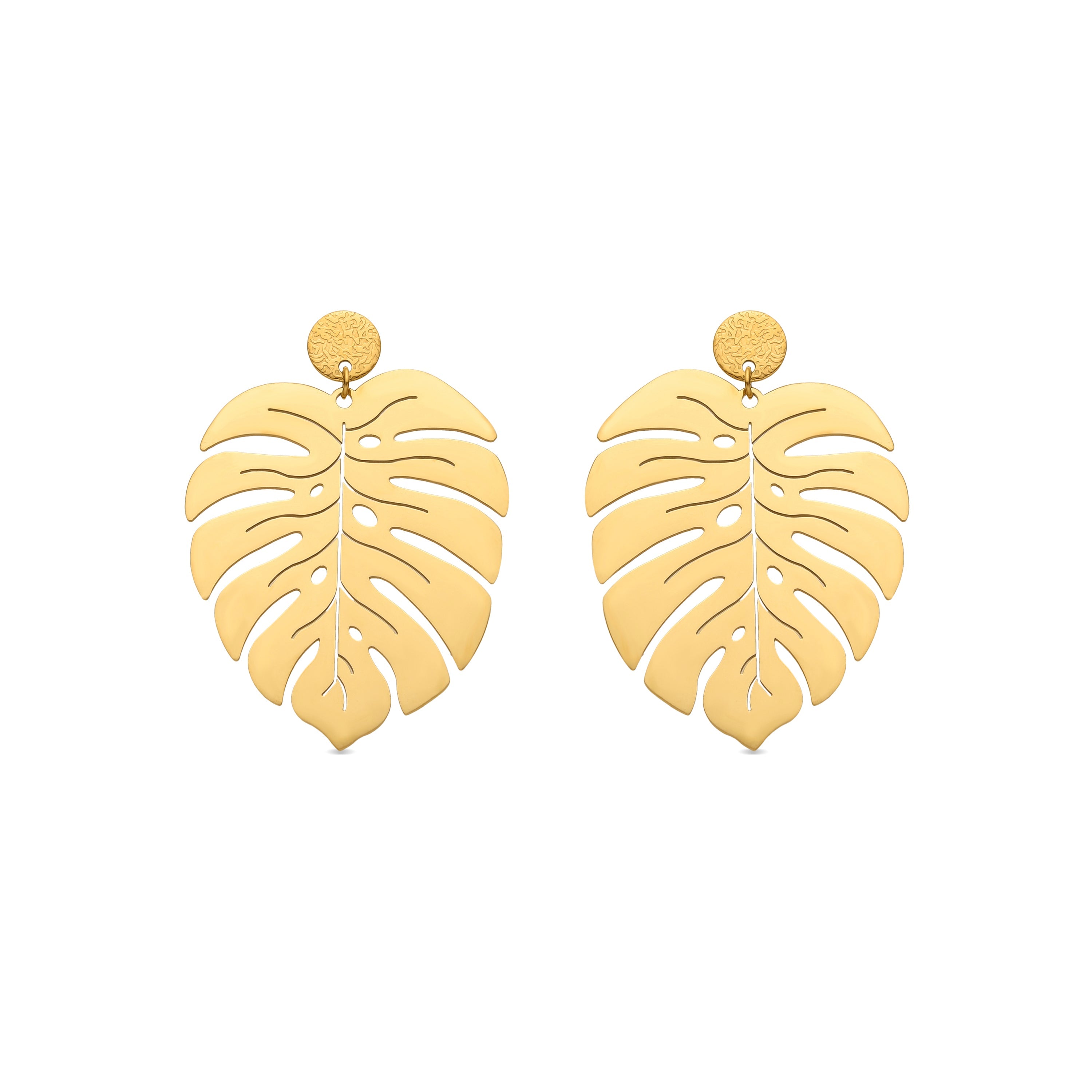 18k gold-finished earrings - Mizay