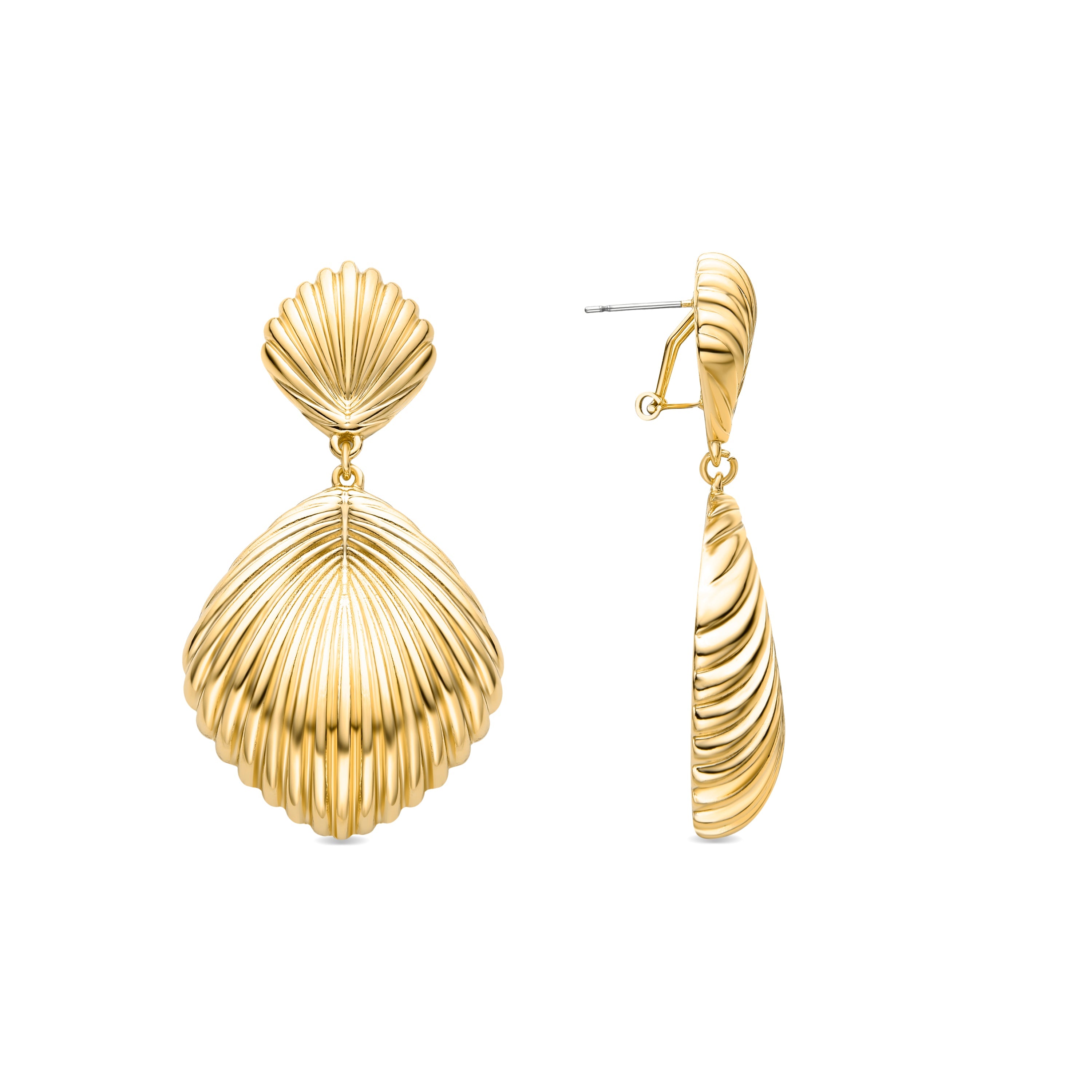 Earrings finished in 18K yellow gold - Kaizal