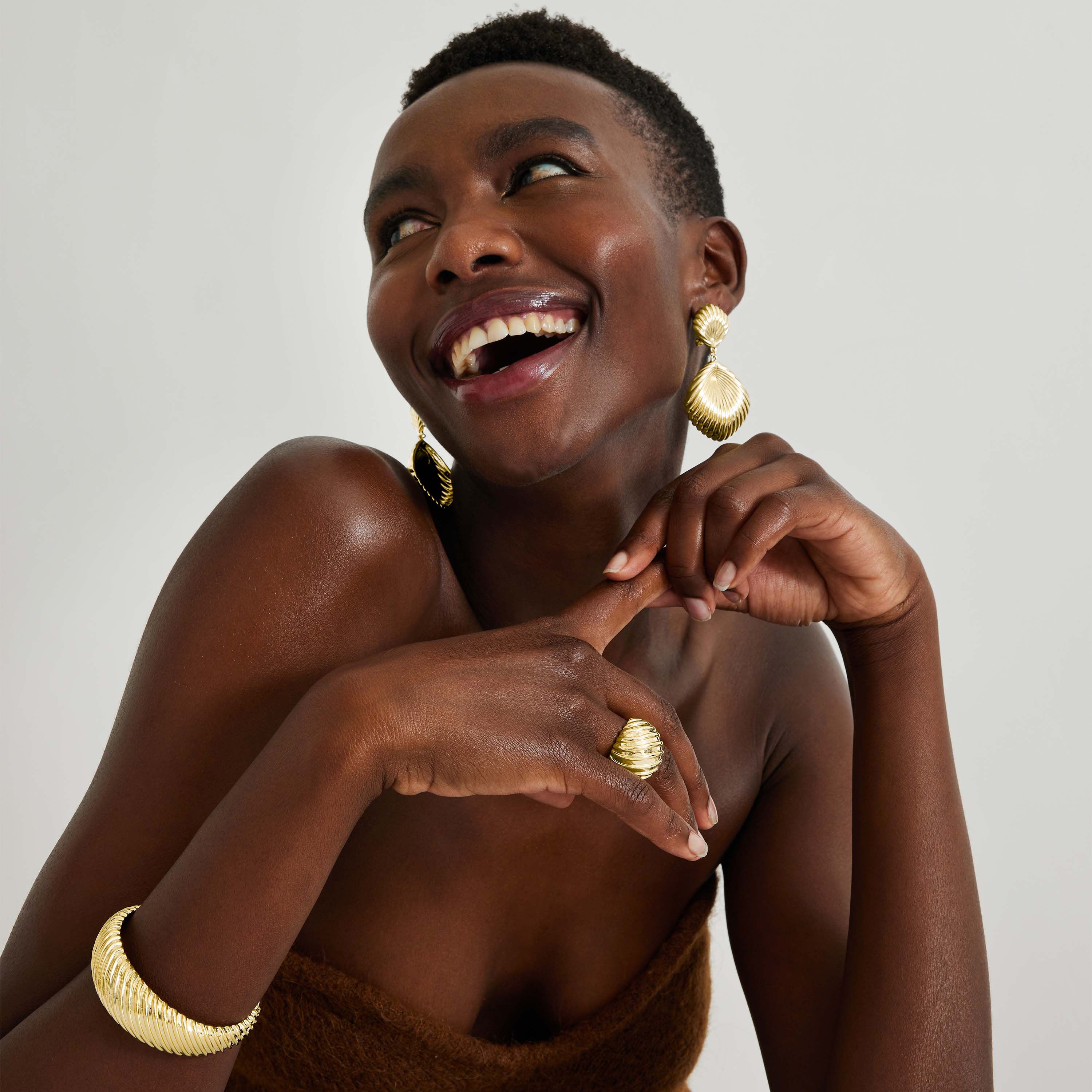 Earrings finished in 18K yellow gold - Kaizal