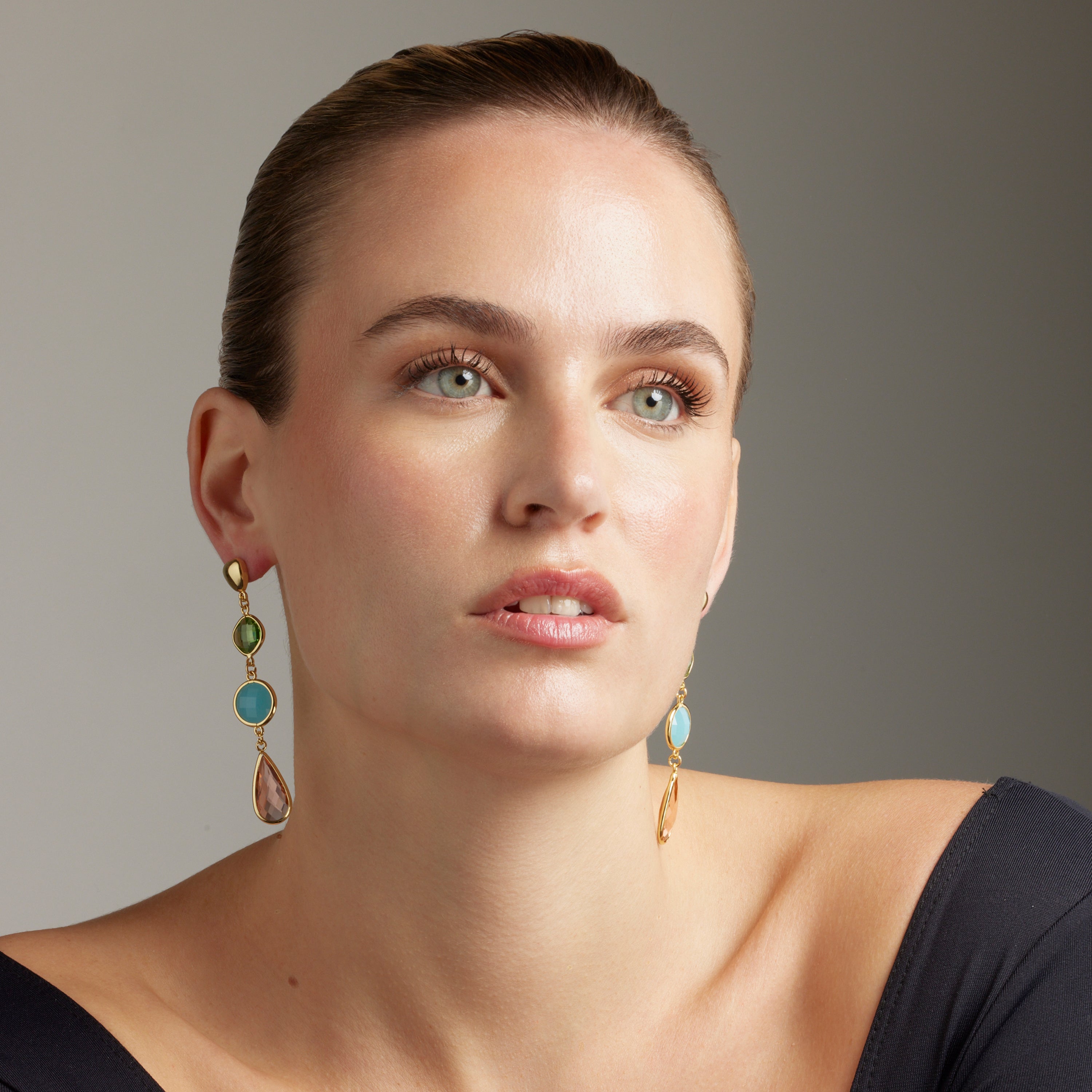 Earrings finished in 18K yellow gold - Sitin