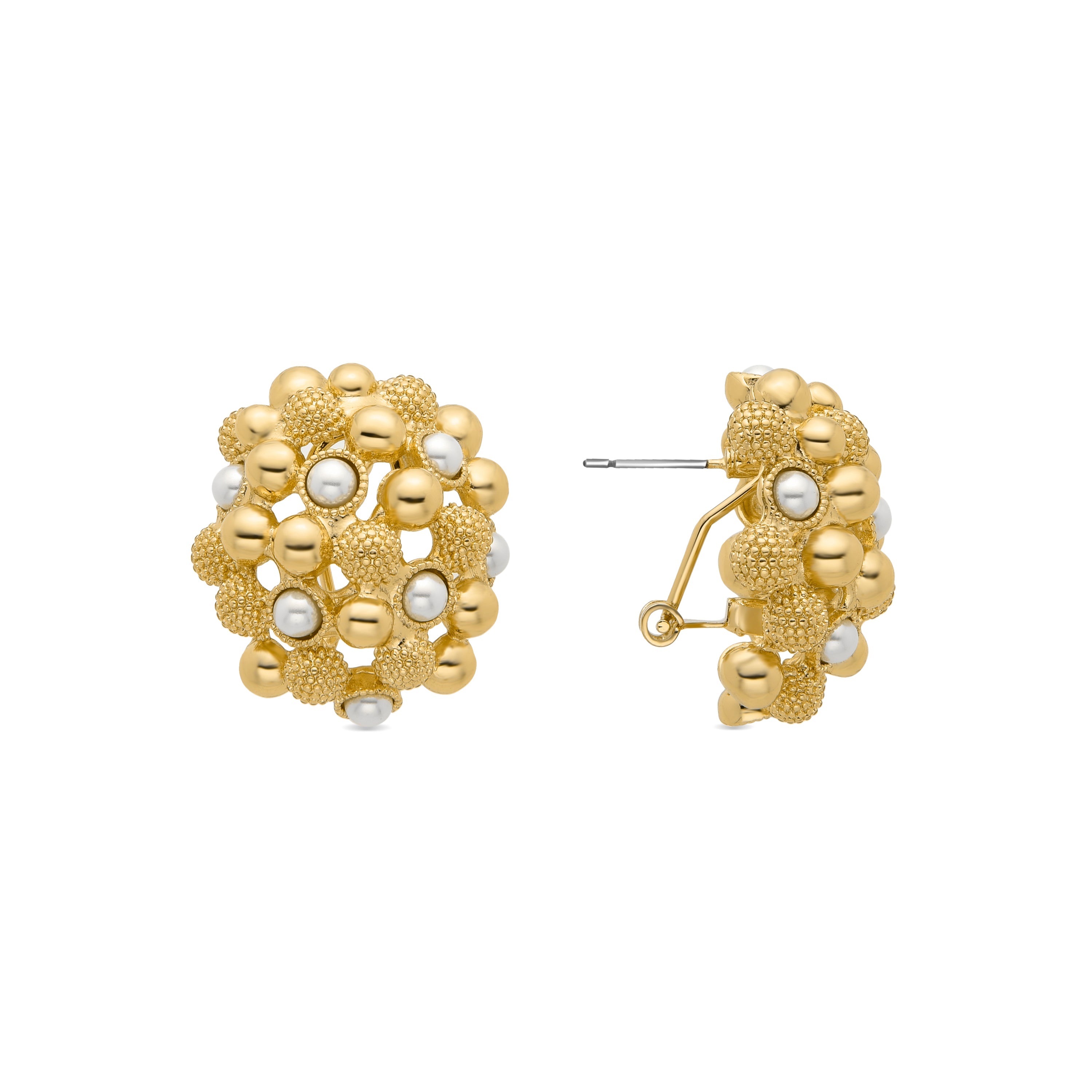 18K yellow gold finished earrings - Xiglor