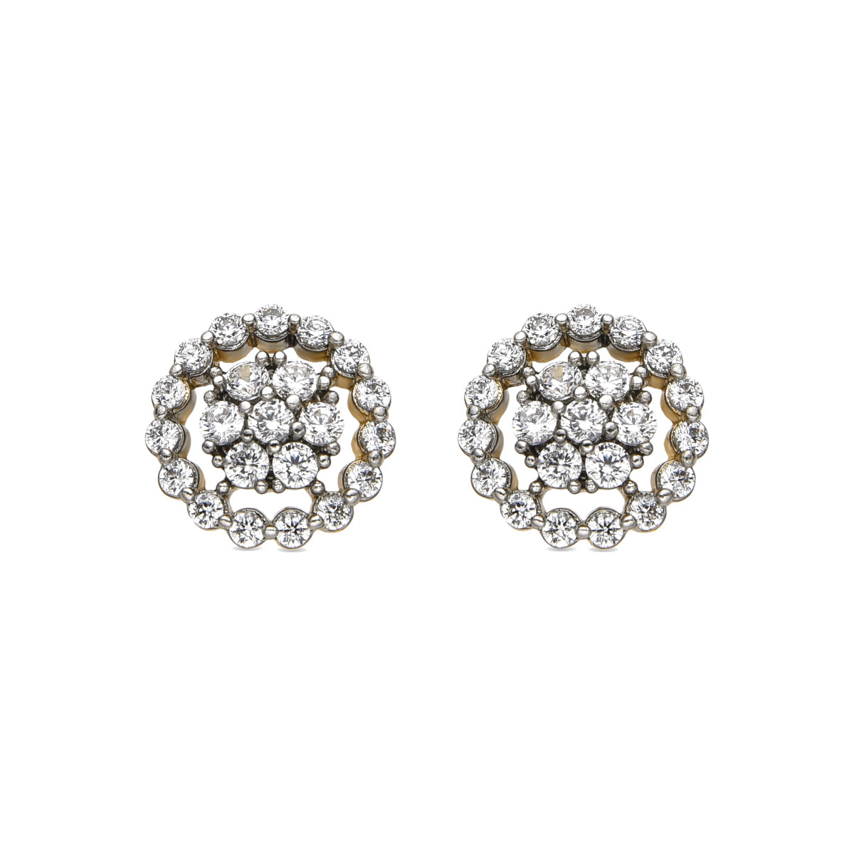 Pendientes con Circonita Brillante acabado oro 18k - Irzul