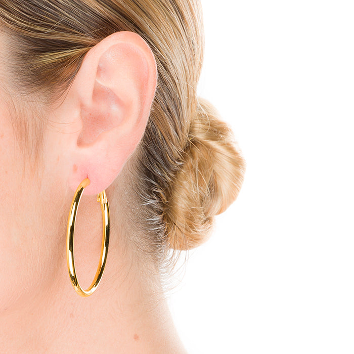 18K yellow gold finished earrings - Shashe
