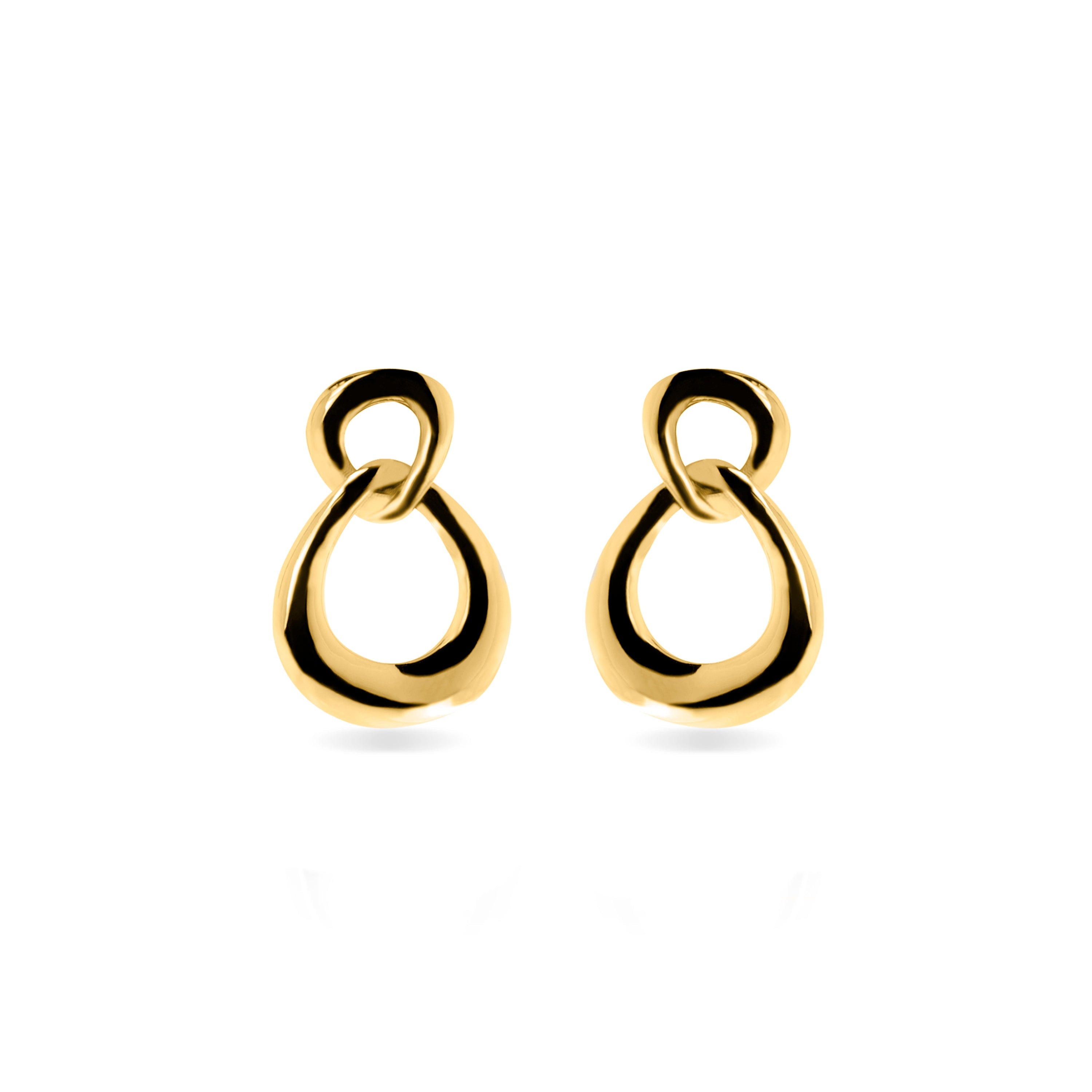Earrings finished in 18K yellow gold - Jomo