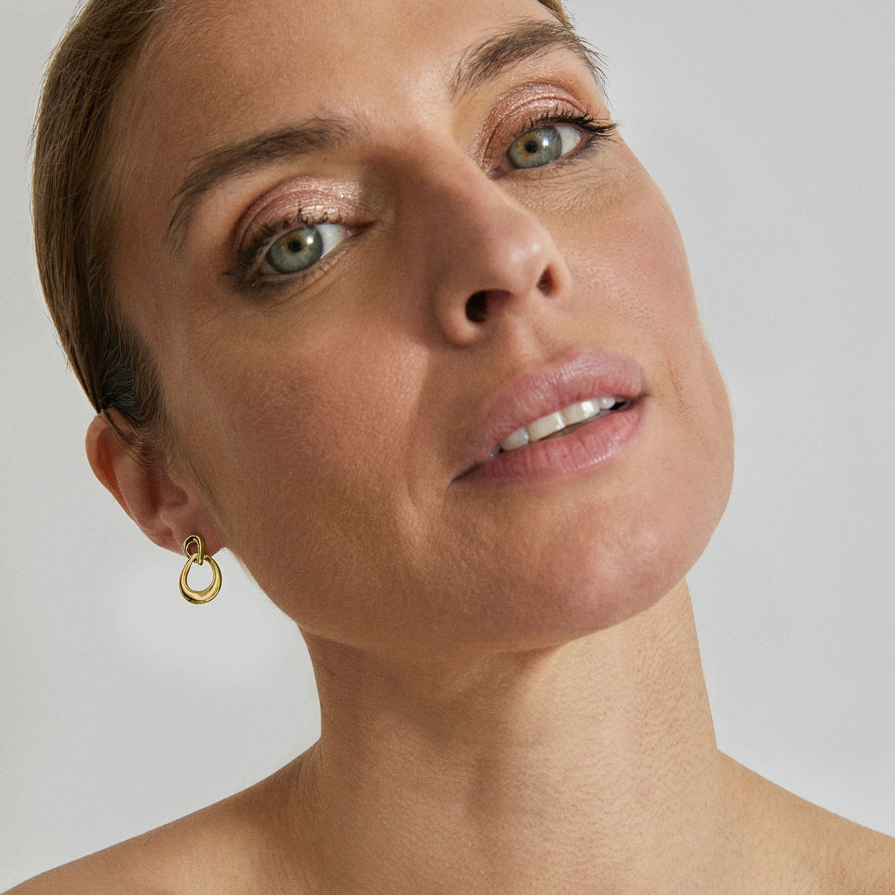 Earrings finished in 18K yellow gold - Jomo