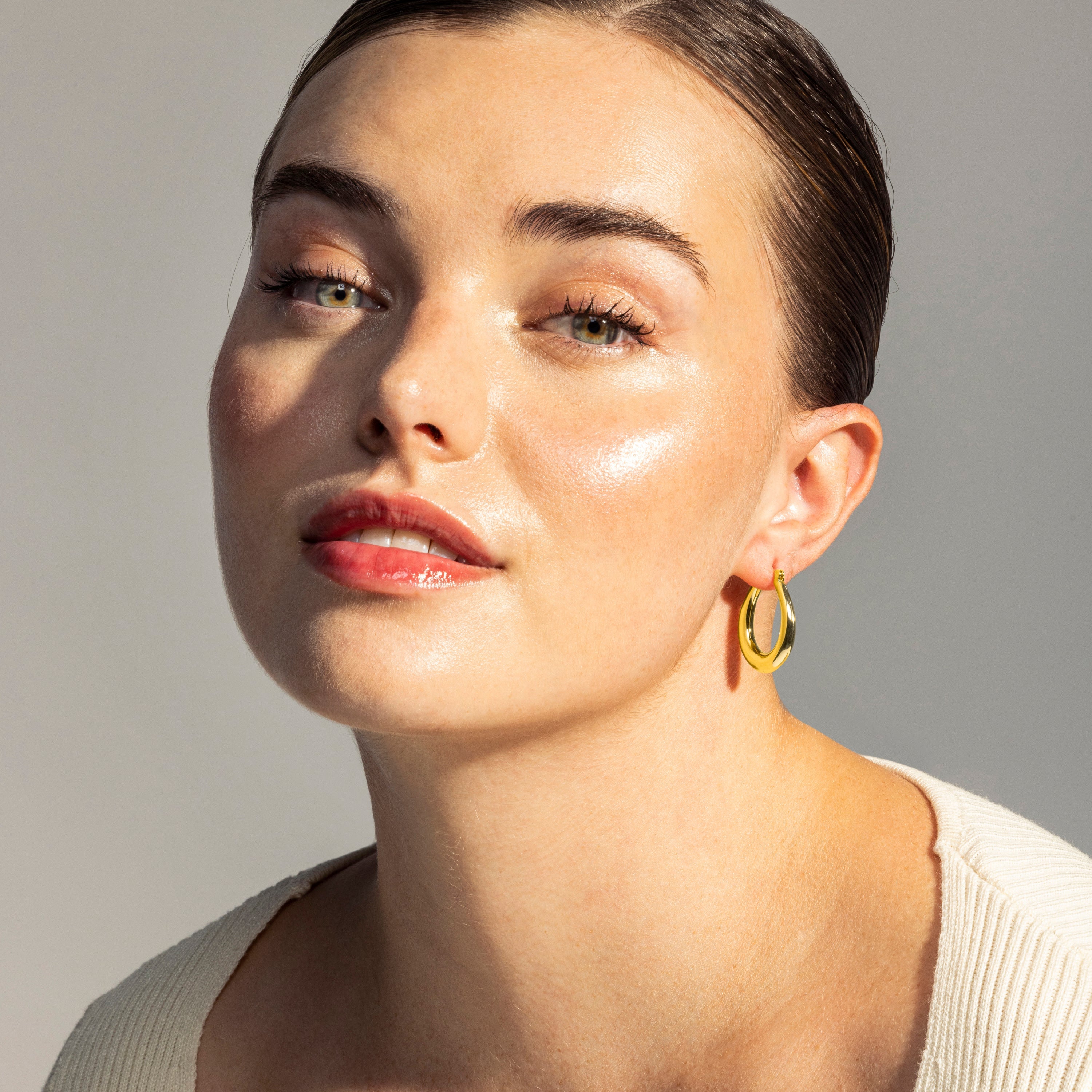 Earrings finished in 18K yellow gold - Oumy