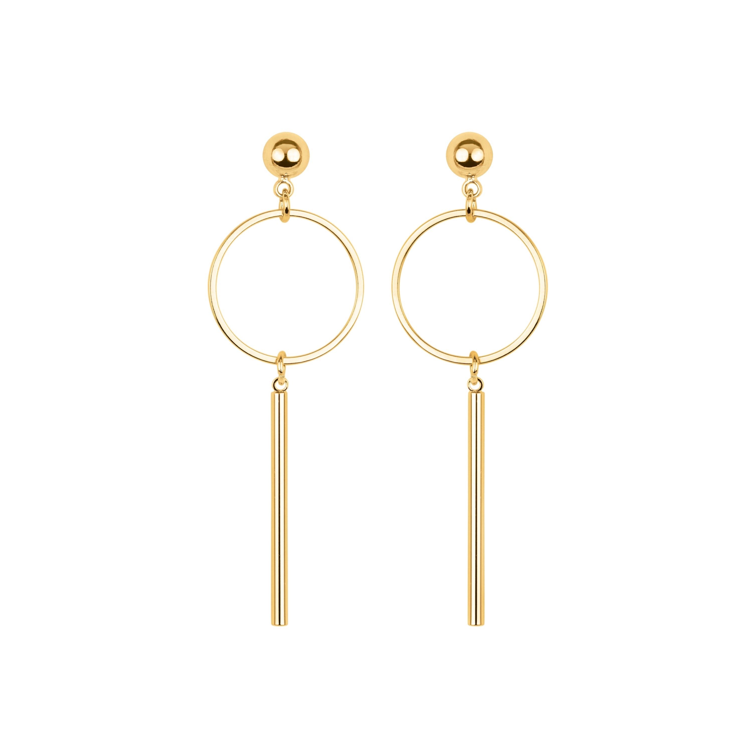 Earrings finished in 18K yellow gold - Coion