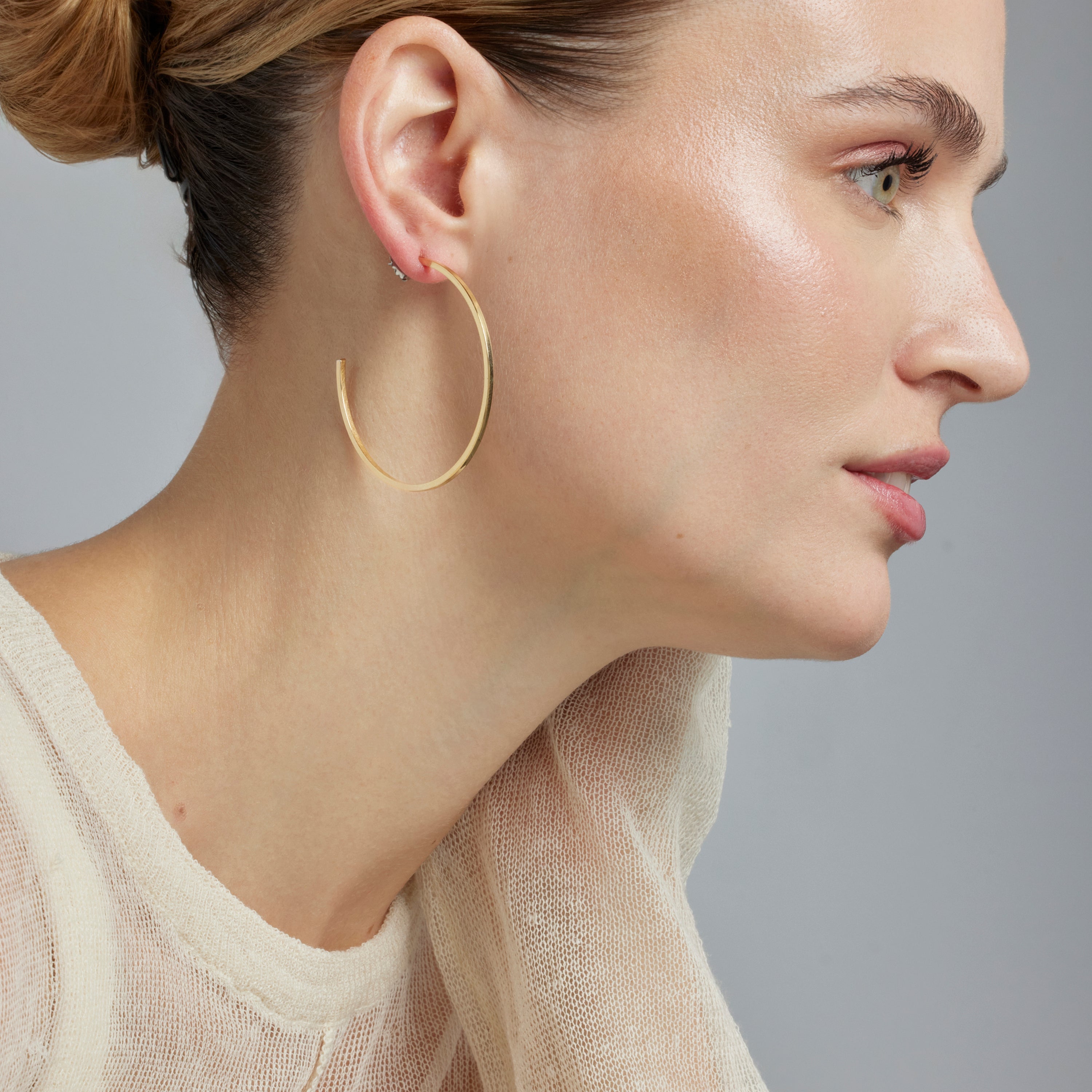 Earrings finished in 18K yellow gold - Nemar