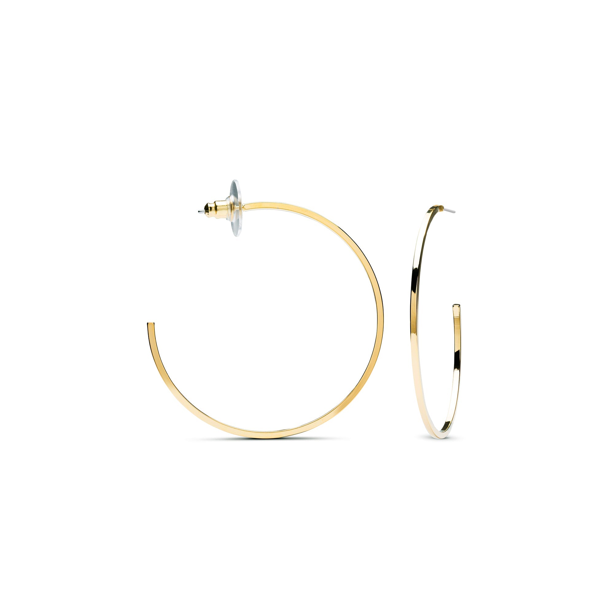 18K yellow gold finished earrings - Erkang