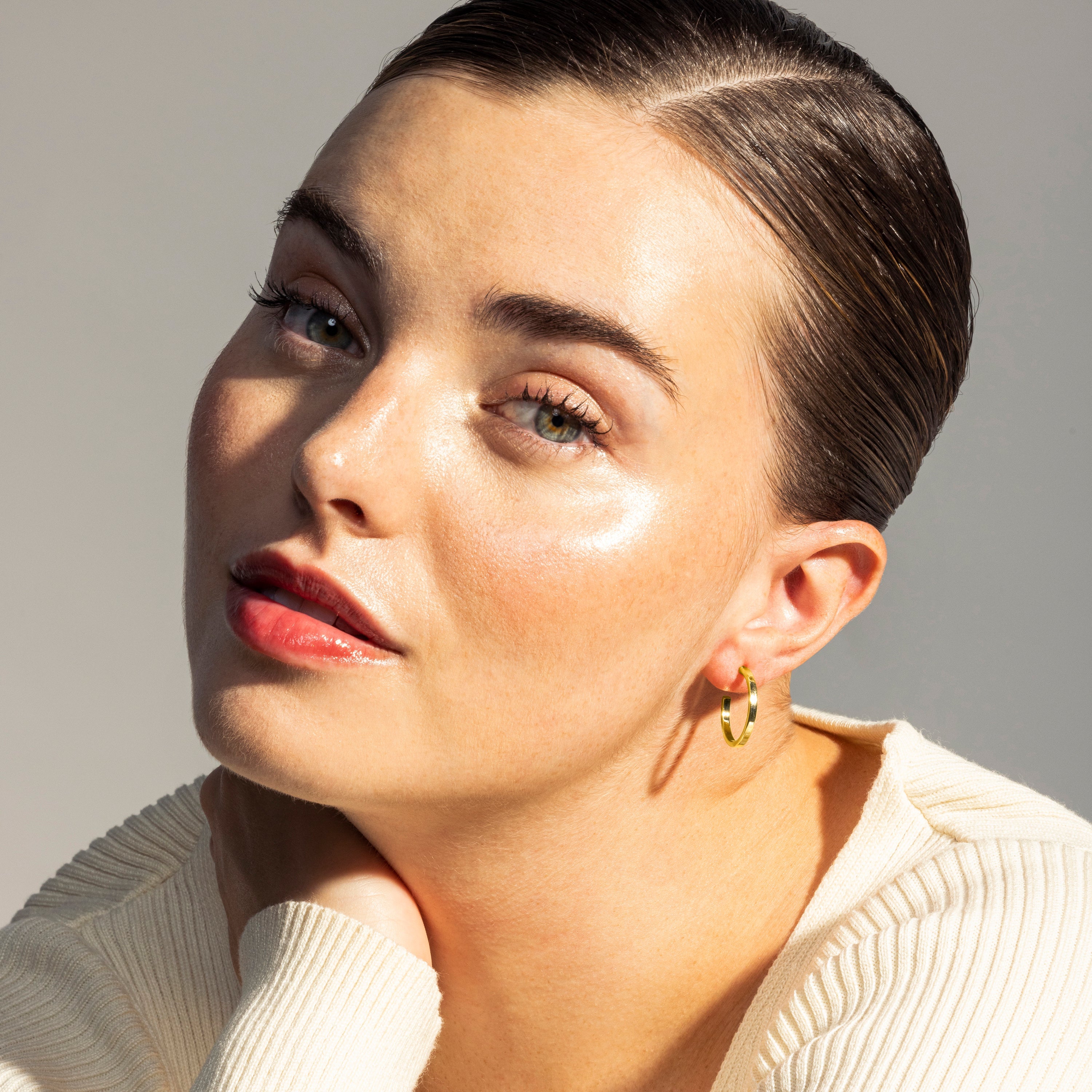Earrings finished in 18K yellow gold - Tellahe