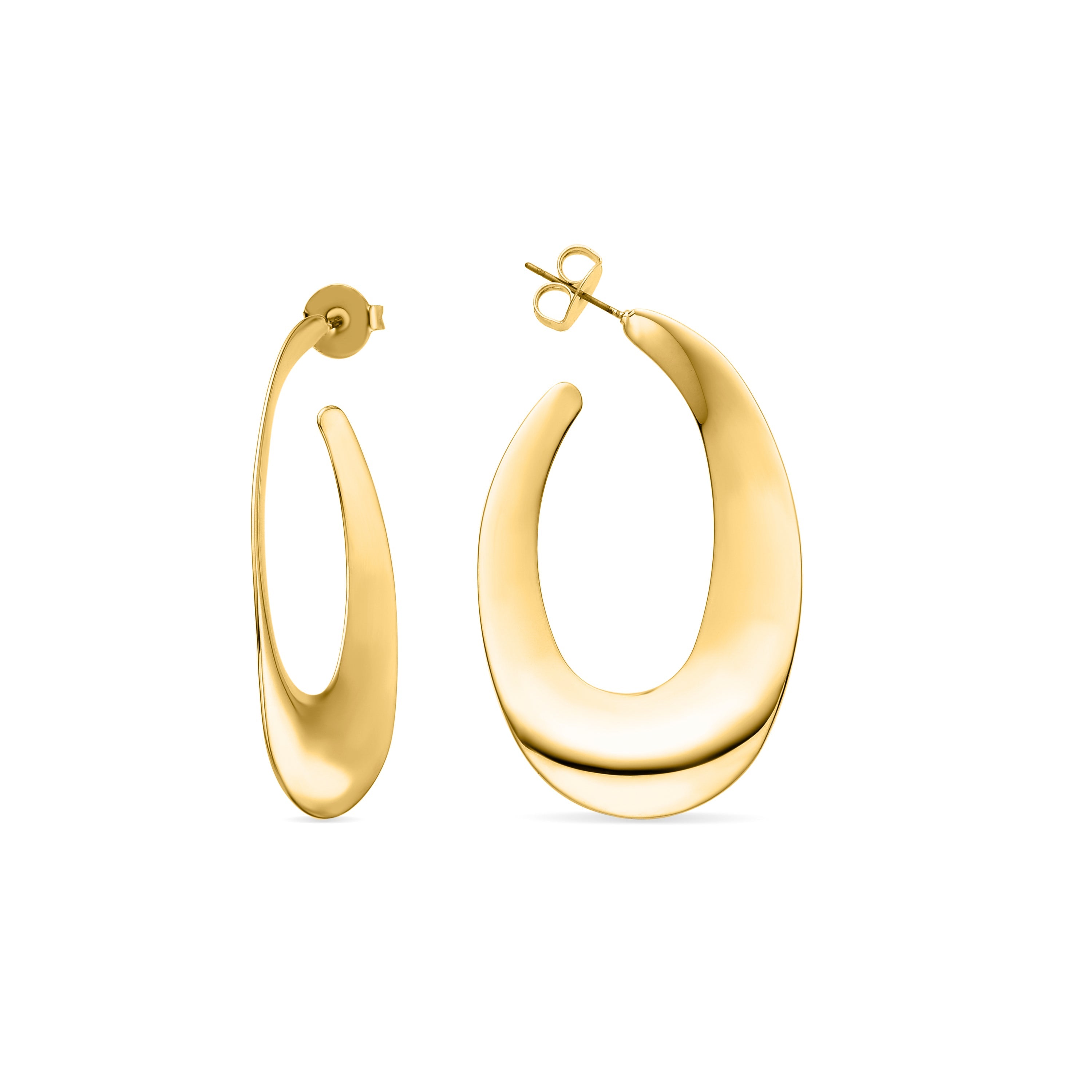 Earrings finished in 18K yellow gold - Saifga