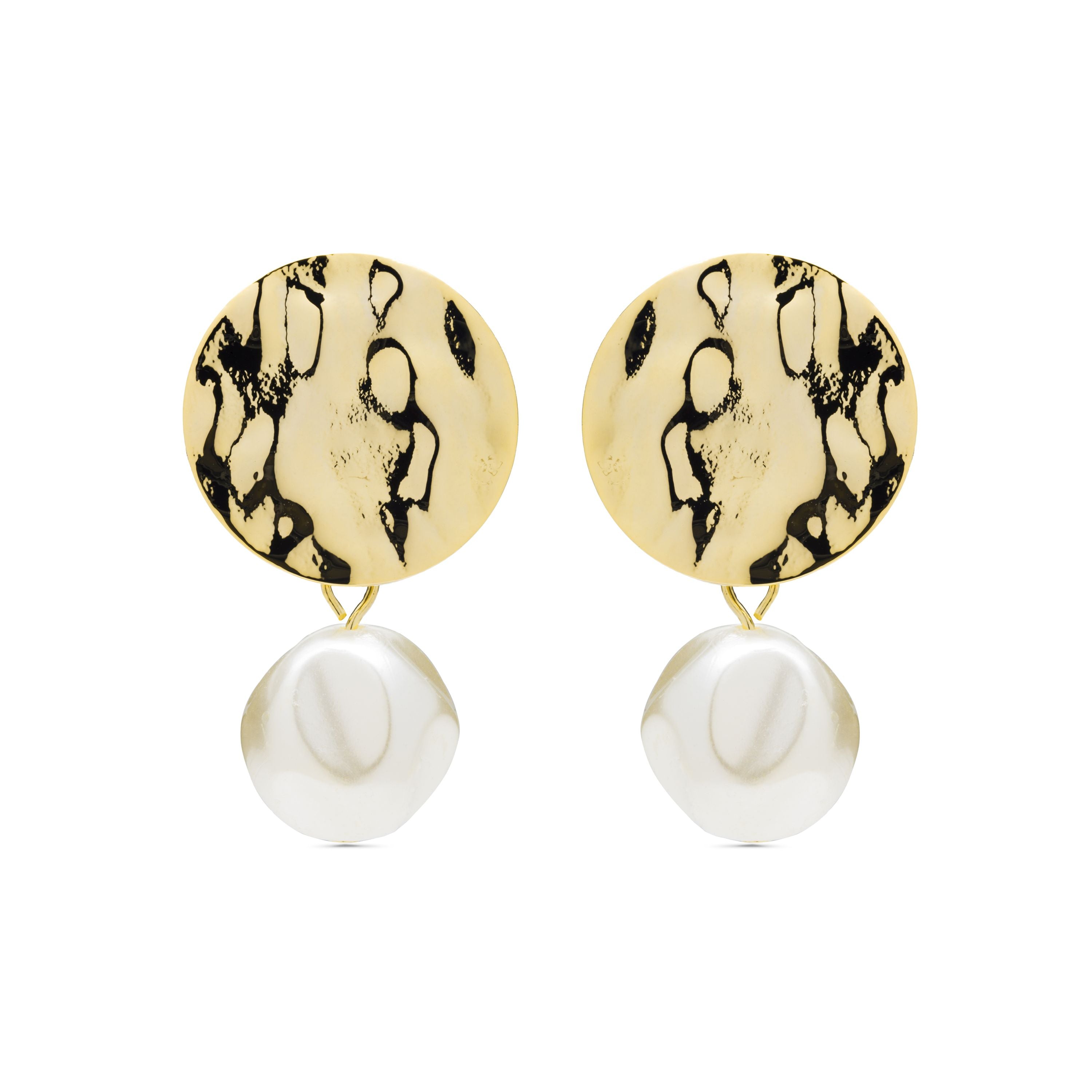 Earrings finished in 18K yellow gold - Anndas