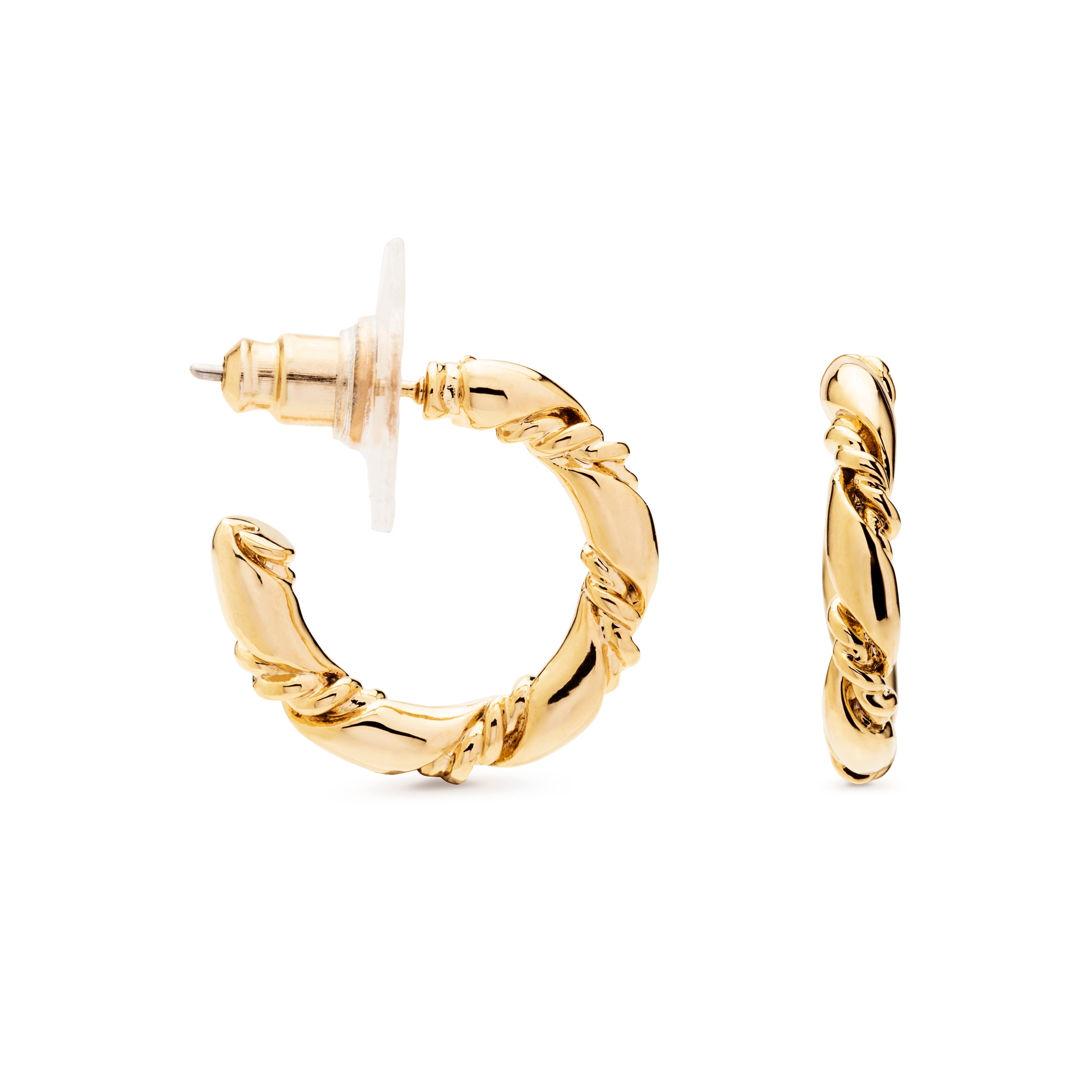 18K yellow gold-finished earrings - Phiaken