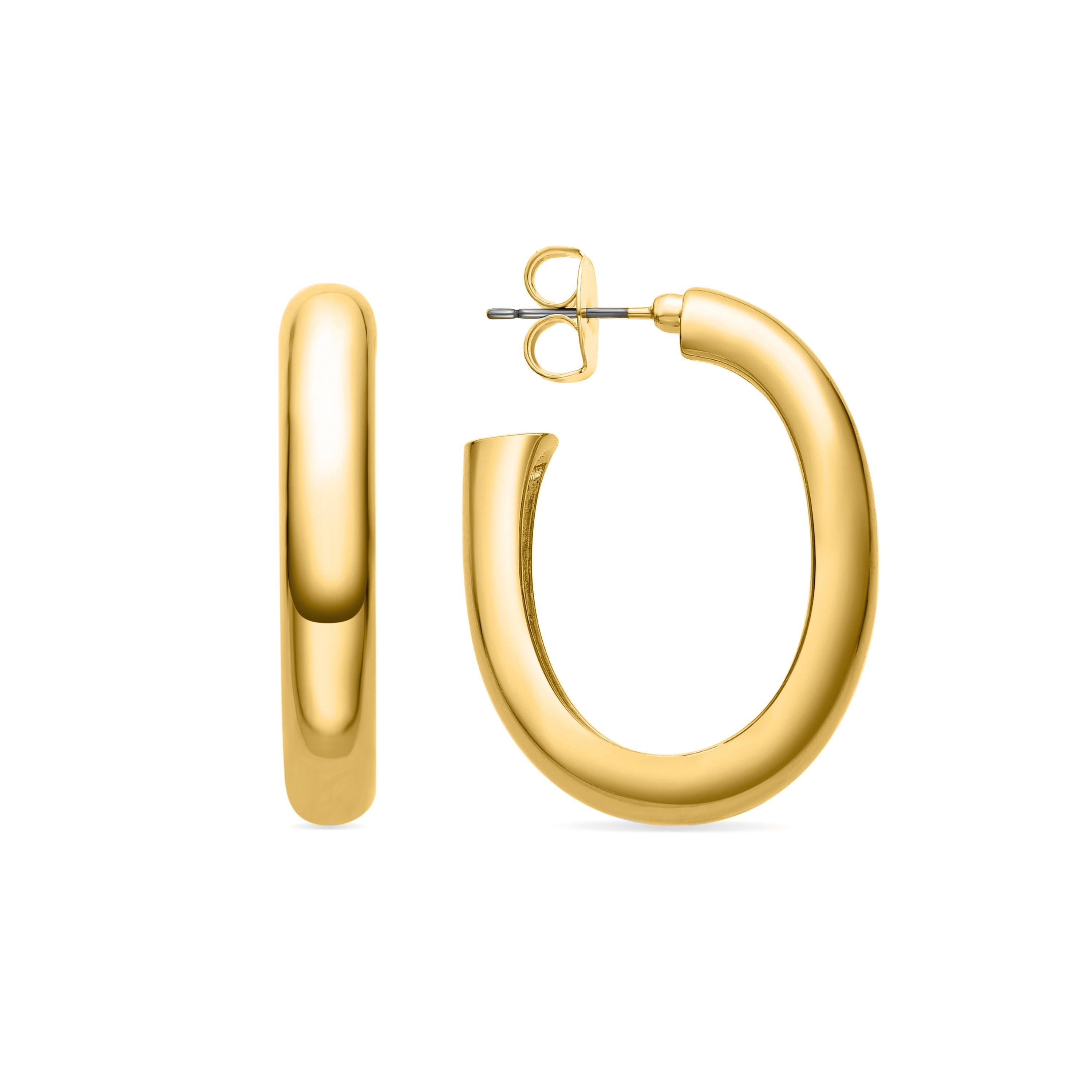 Earrings finished in 18K yellow gold - Hewcar