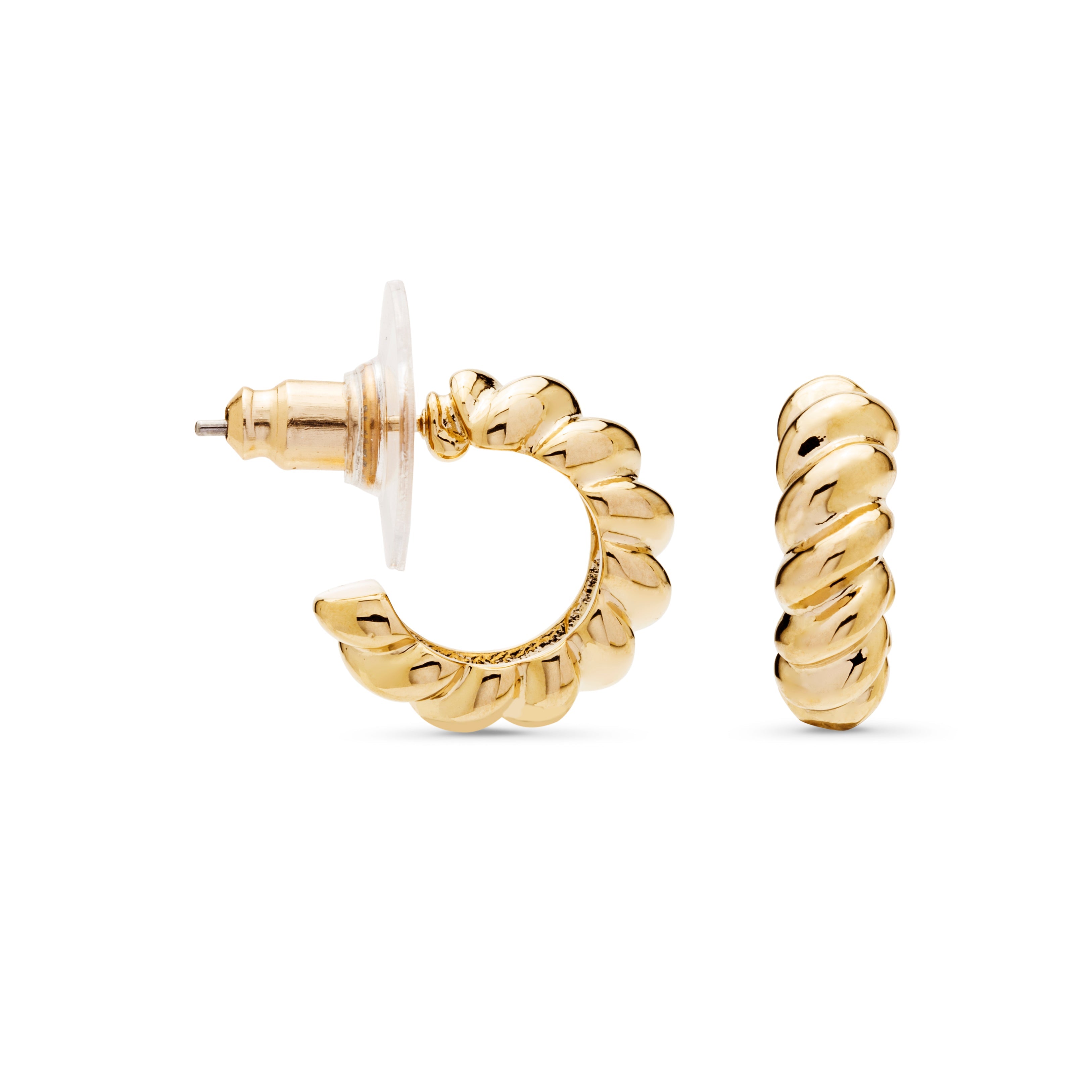 Earrings finished in 18K yellow gold - Tomven