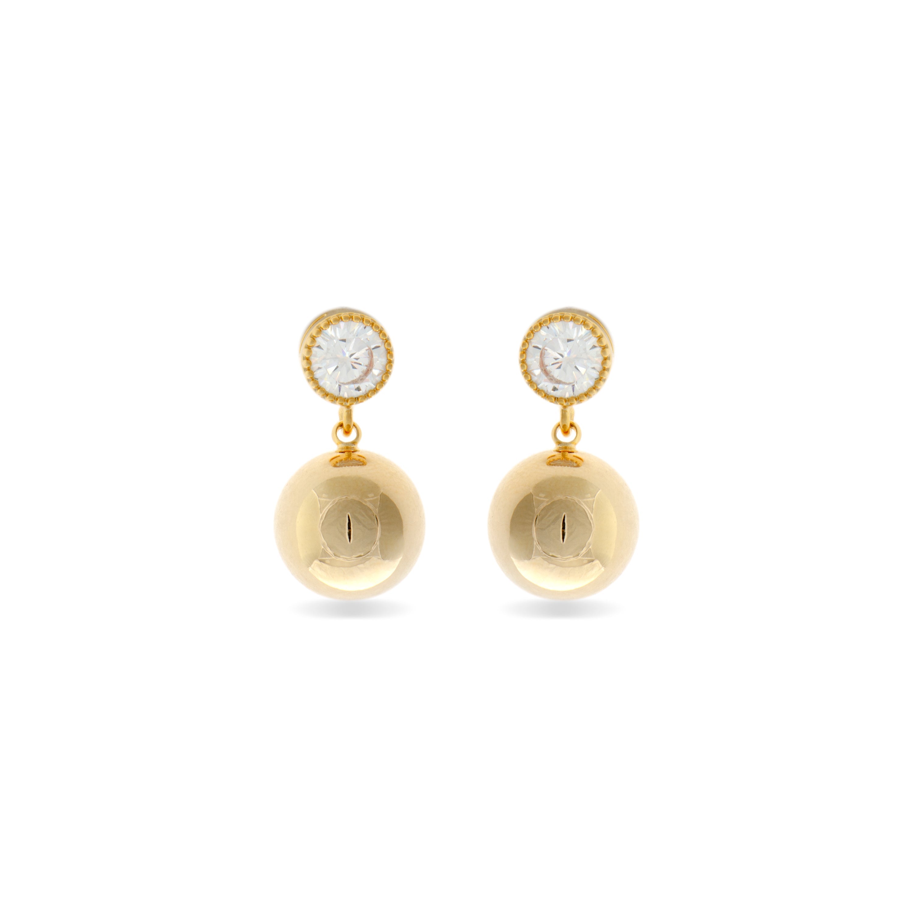 Earrings finished in 18K yellow gold - Dilza