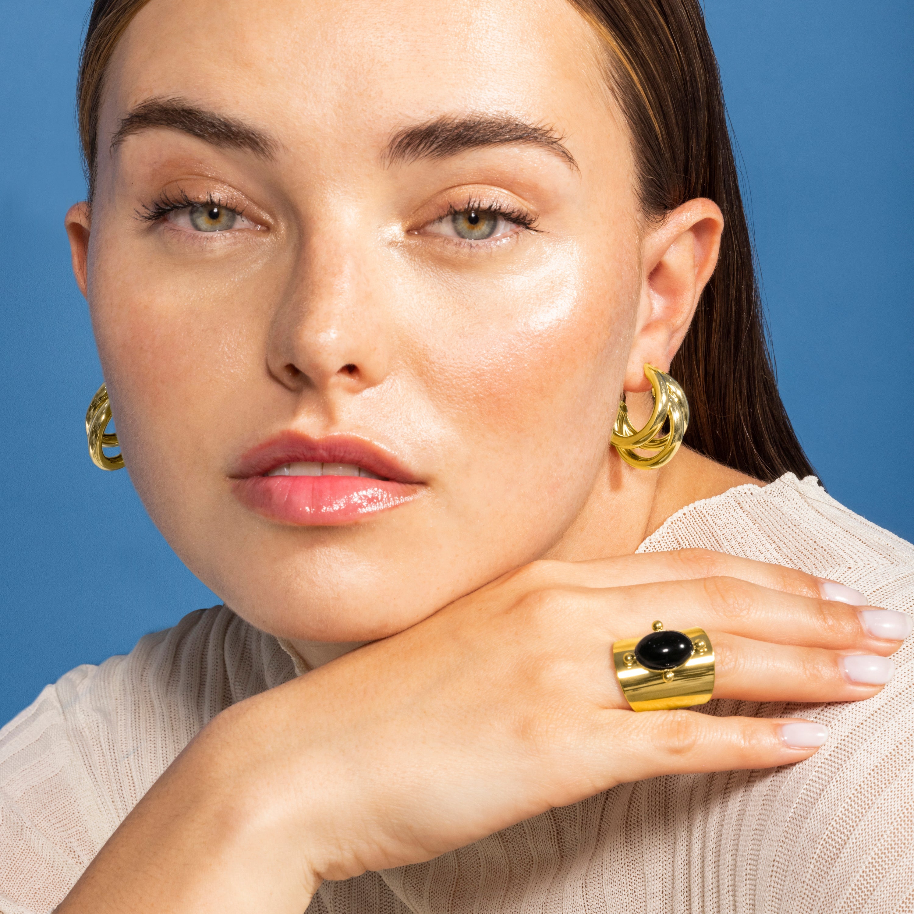 Earrings finished in 18K yellow gold - Carorsa