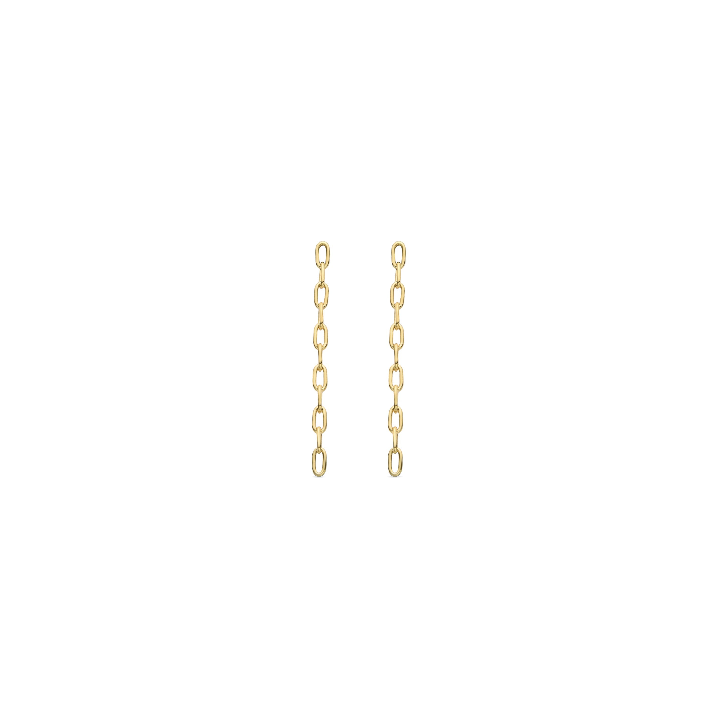 Earrings finished in 18K yellow gold - Ahud