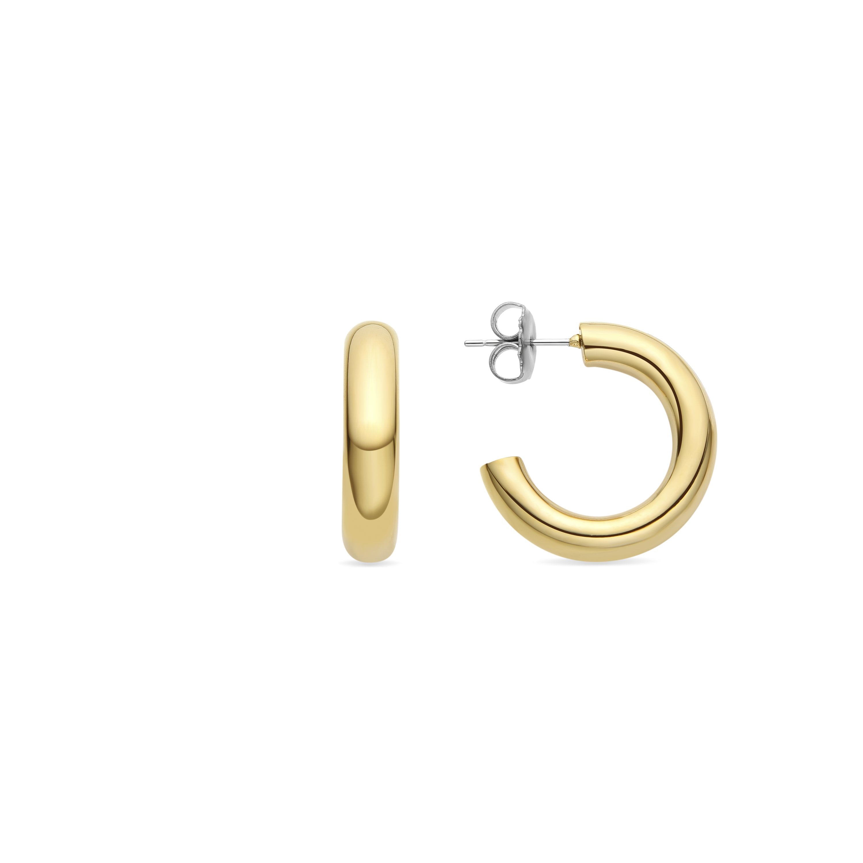 Pendientes acabados en oro amarillo 18K - Shiwa