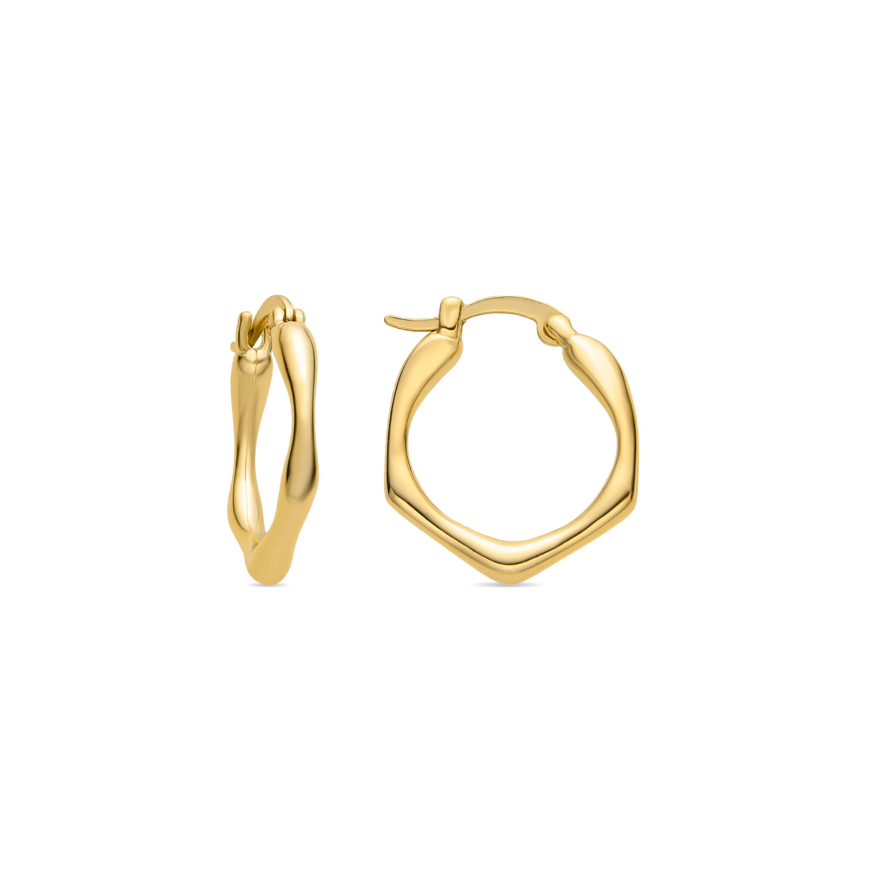 18K gold-finished earrings - Watyo