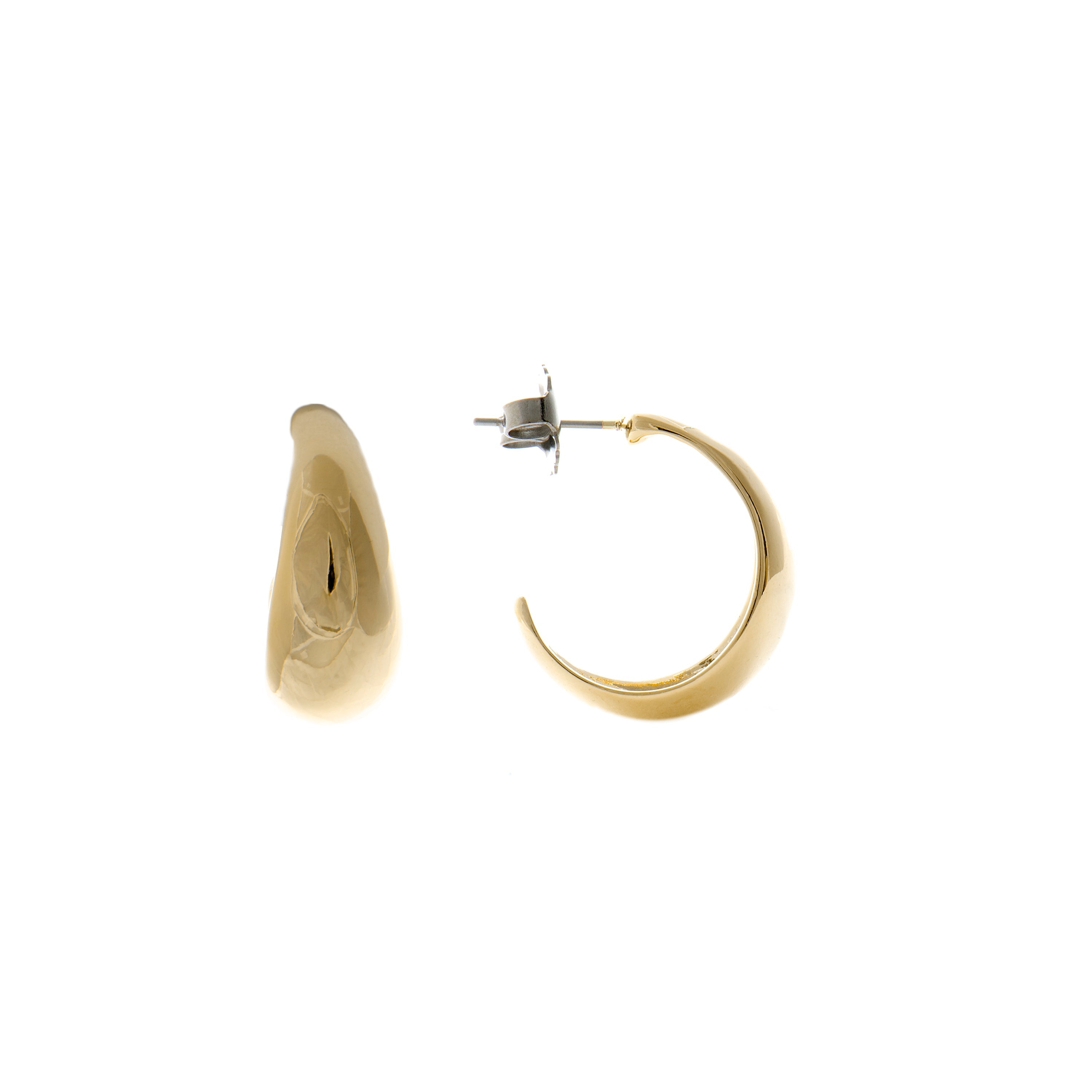 Earrings finished in 18K yellow gold - Ami