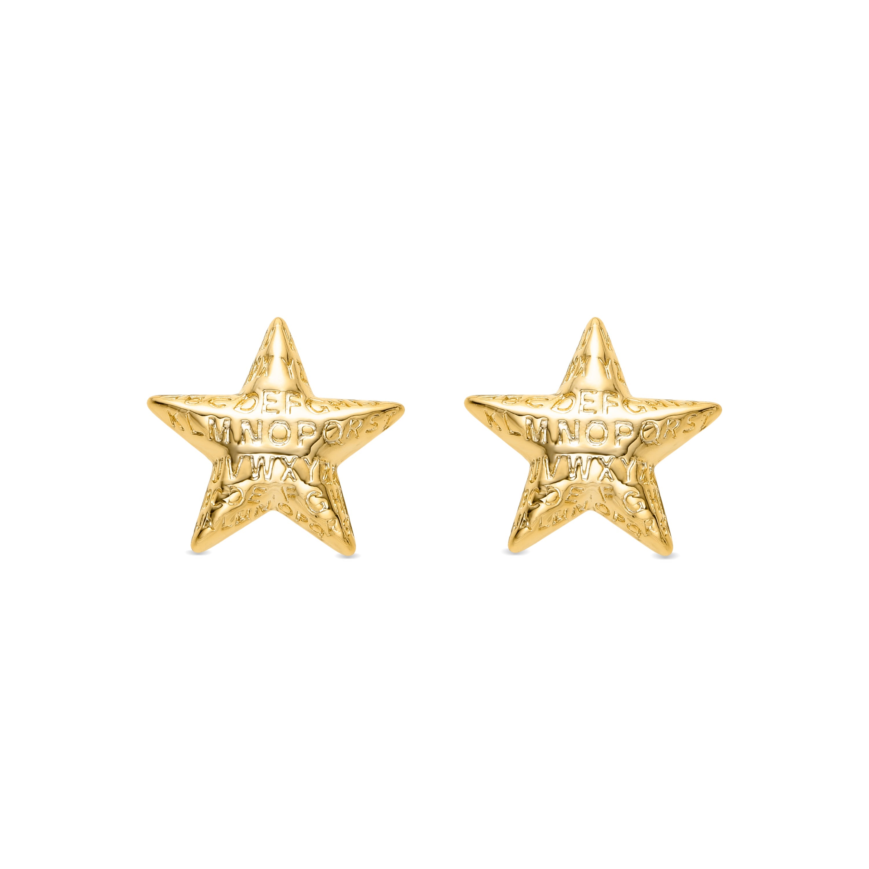 Earrings finished in 18K yellow gold - Bubal