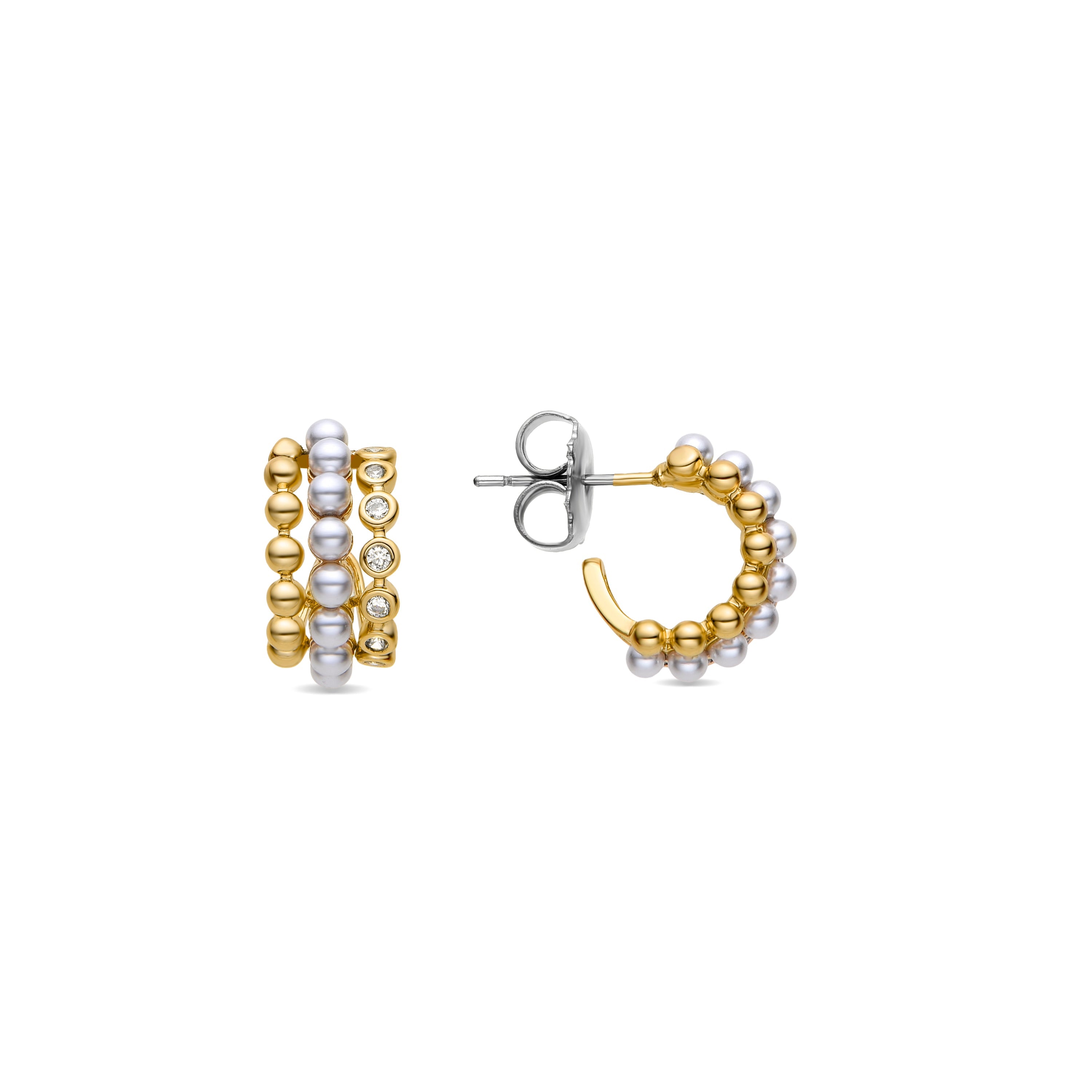 Earrings finished in 18K yellow gold - Elnoy