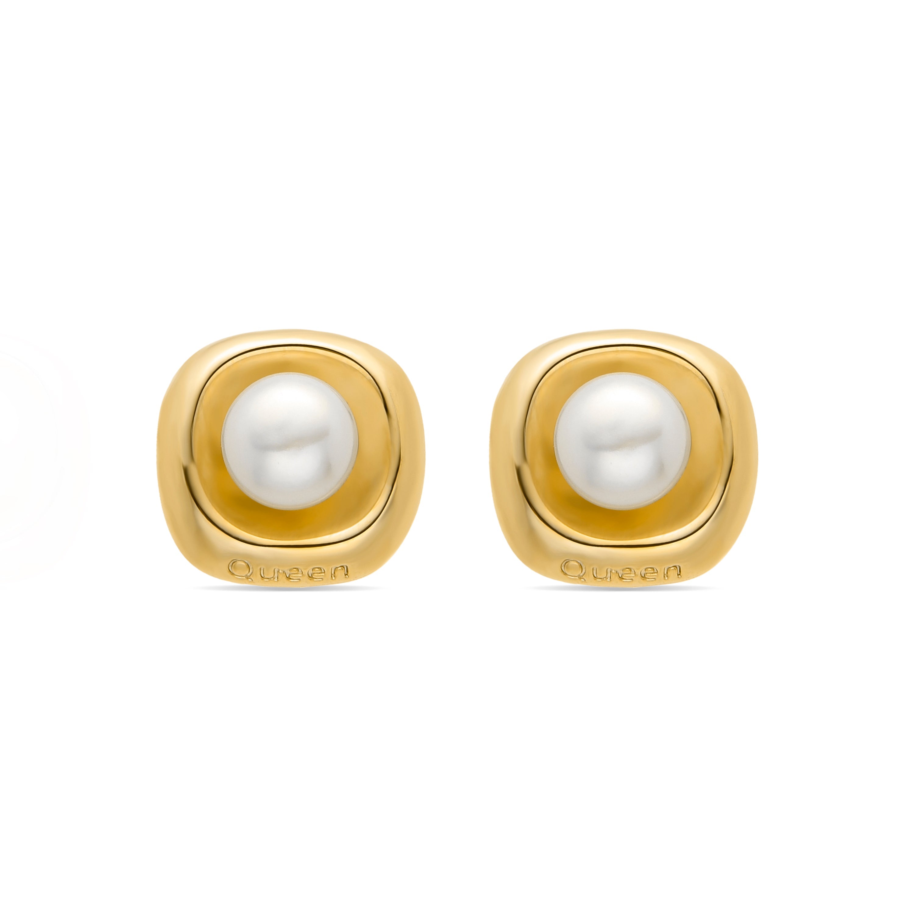 Earrings finished in 18K yellow gold - Fusah
