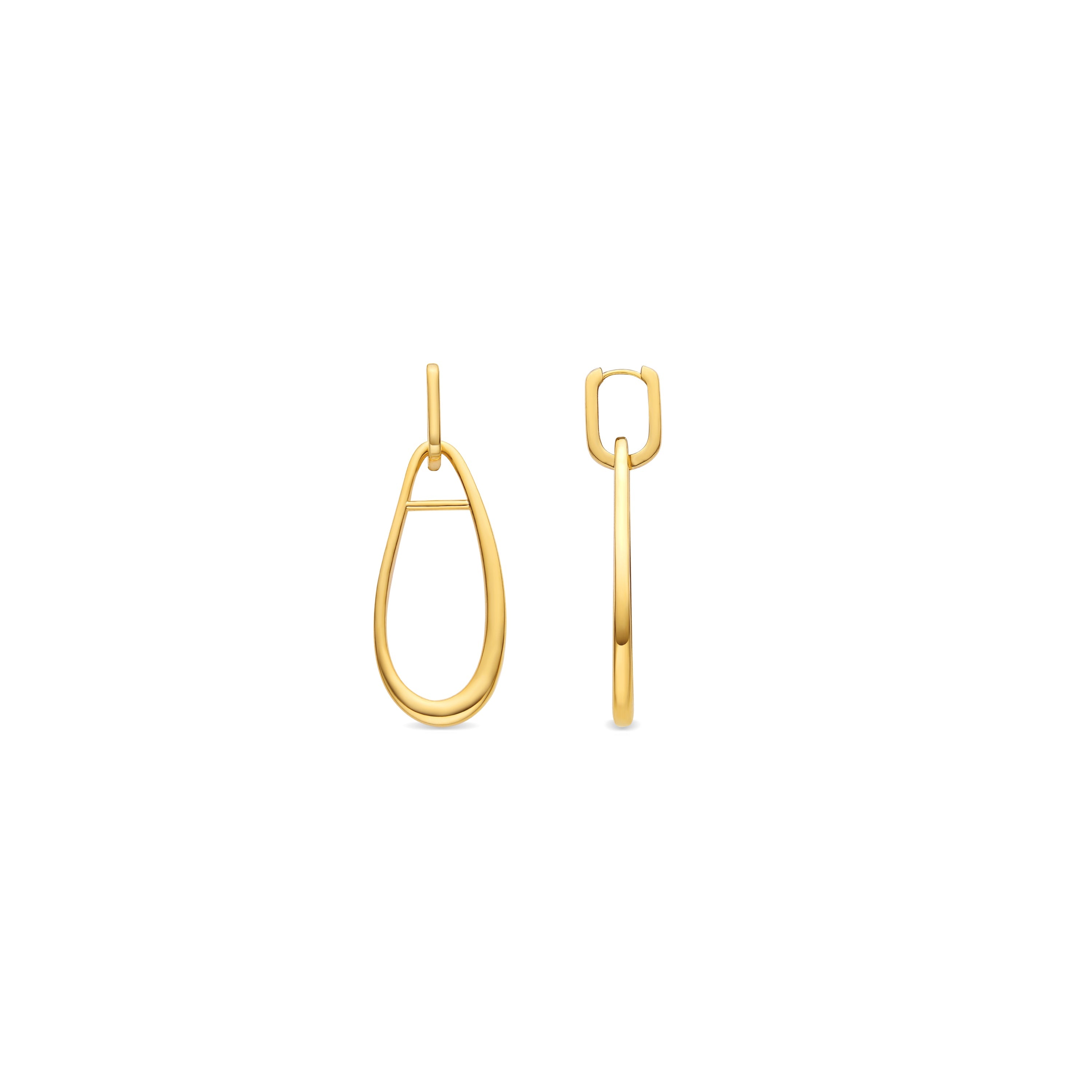 Earrings finished in 18K yellow gold - Salsah