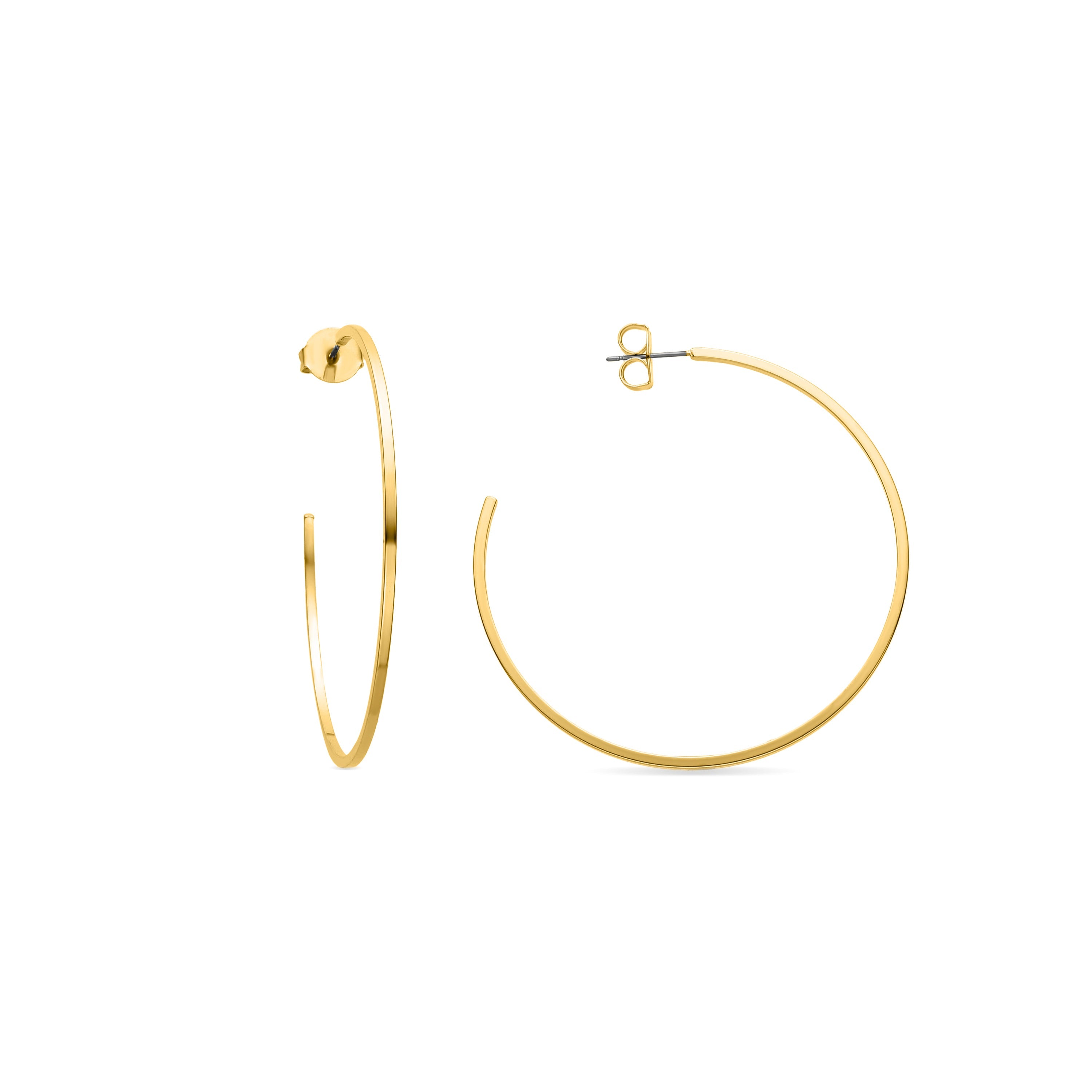 Earrings finished in 18K yellow gold - Adron