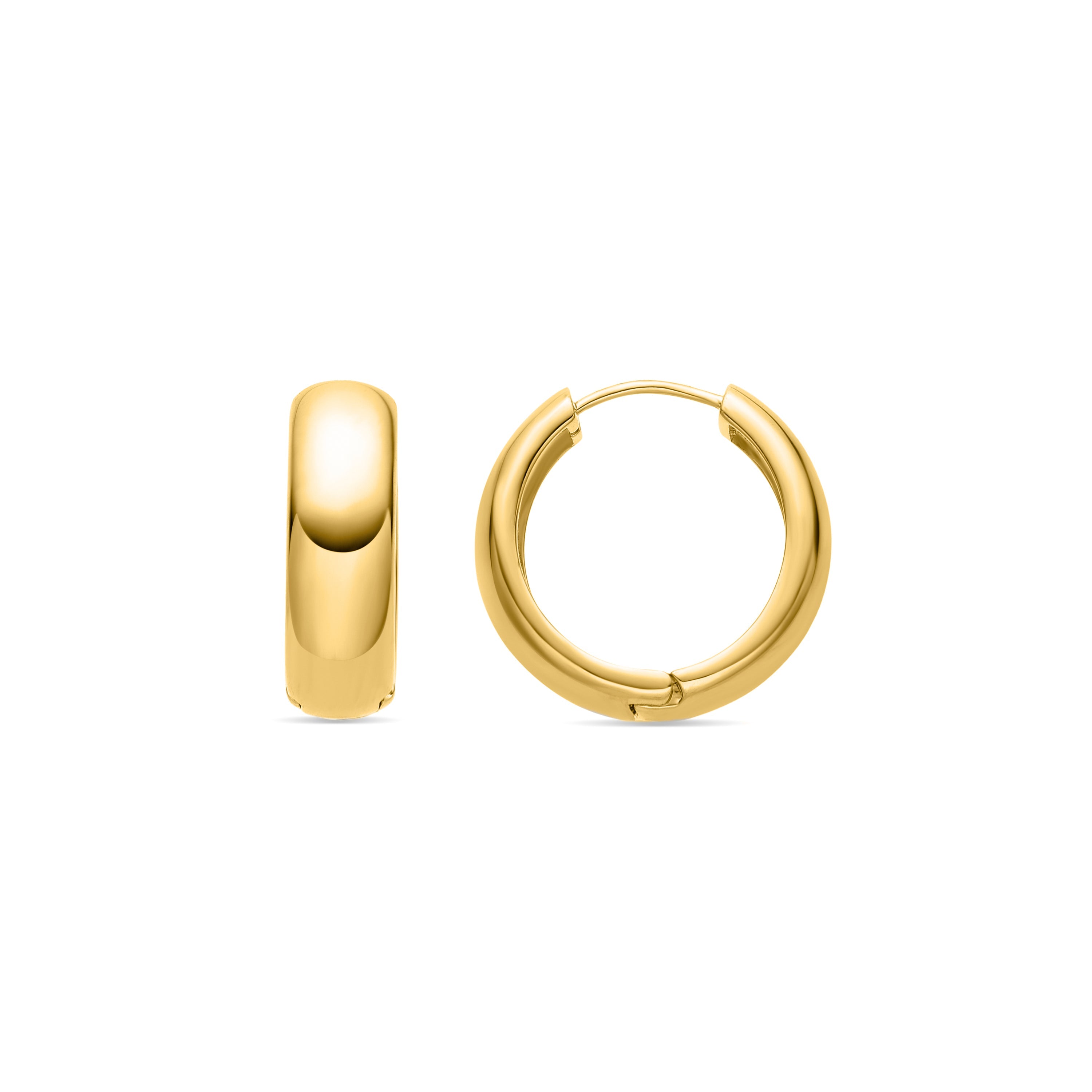 Earrings finished in 18K yellow gold - Apruk
