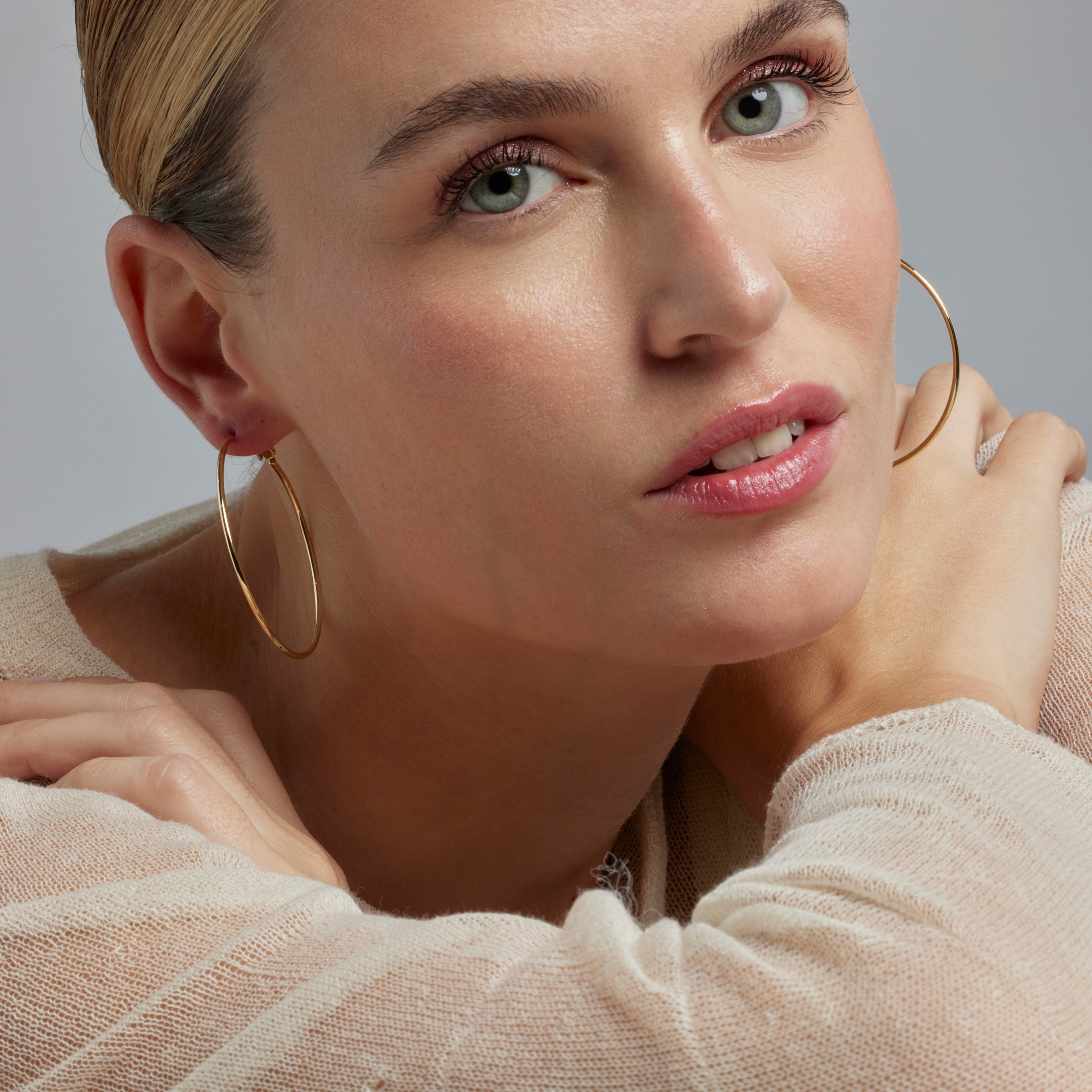 Earrings finished in 18K yellow gold - Kelxo