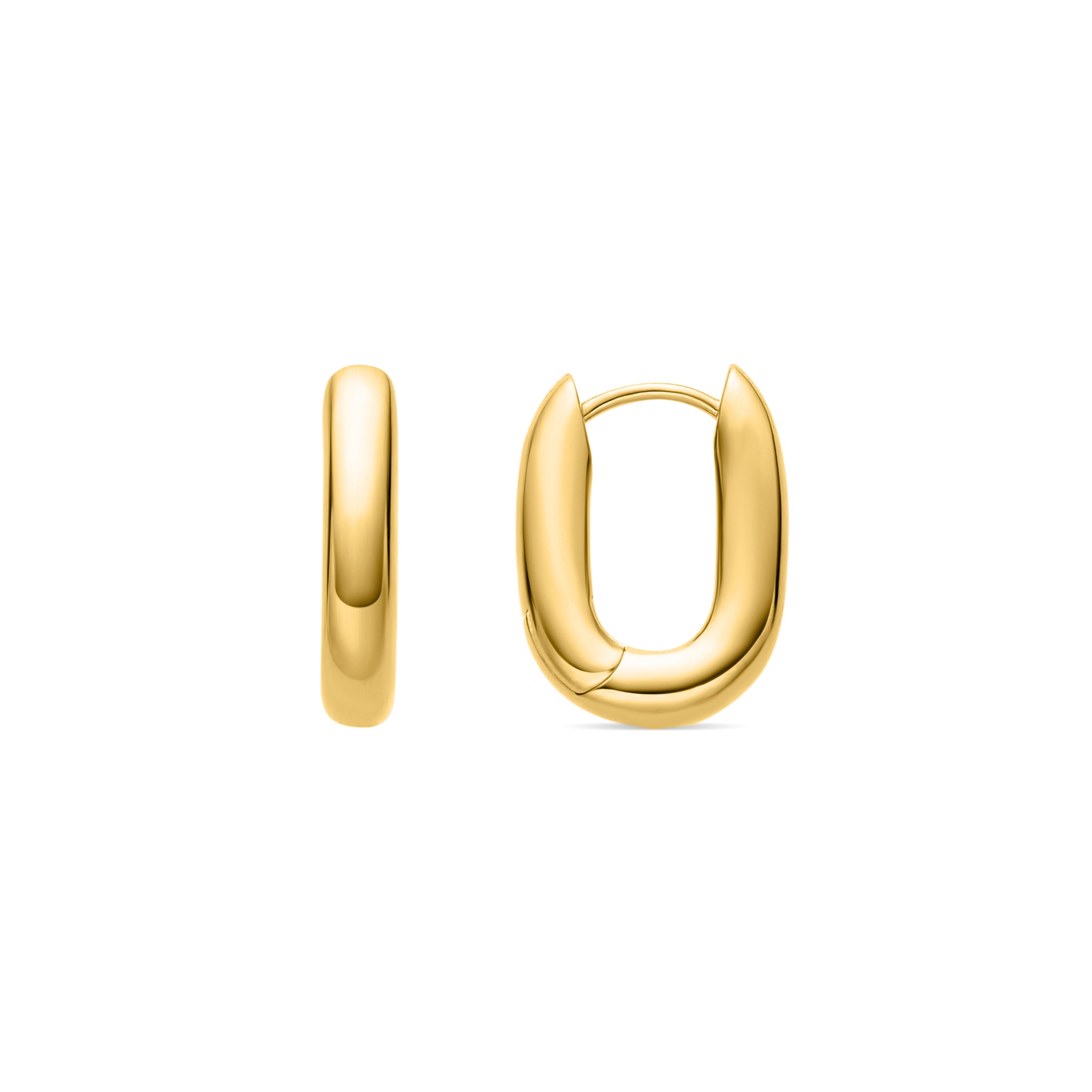 18K yellow gold finished earrings - Tankon