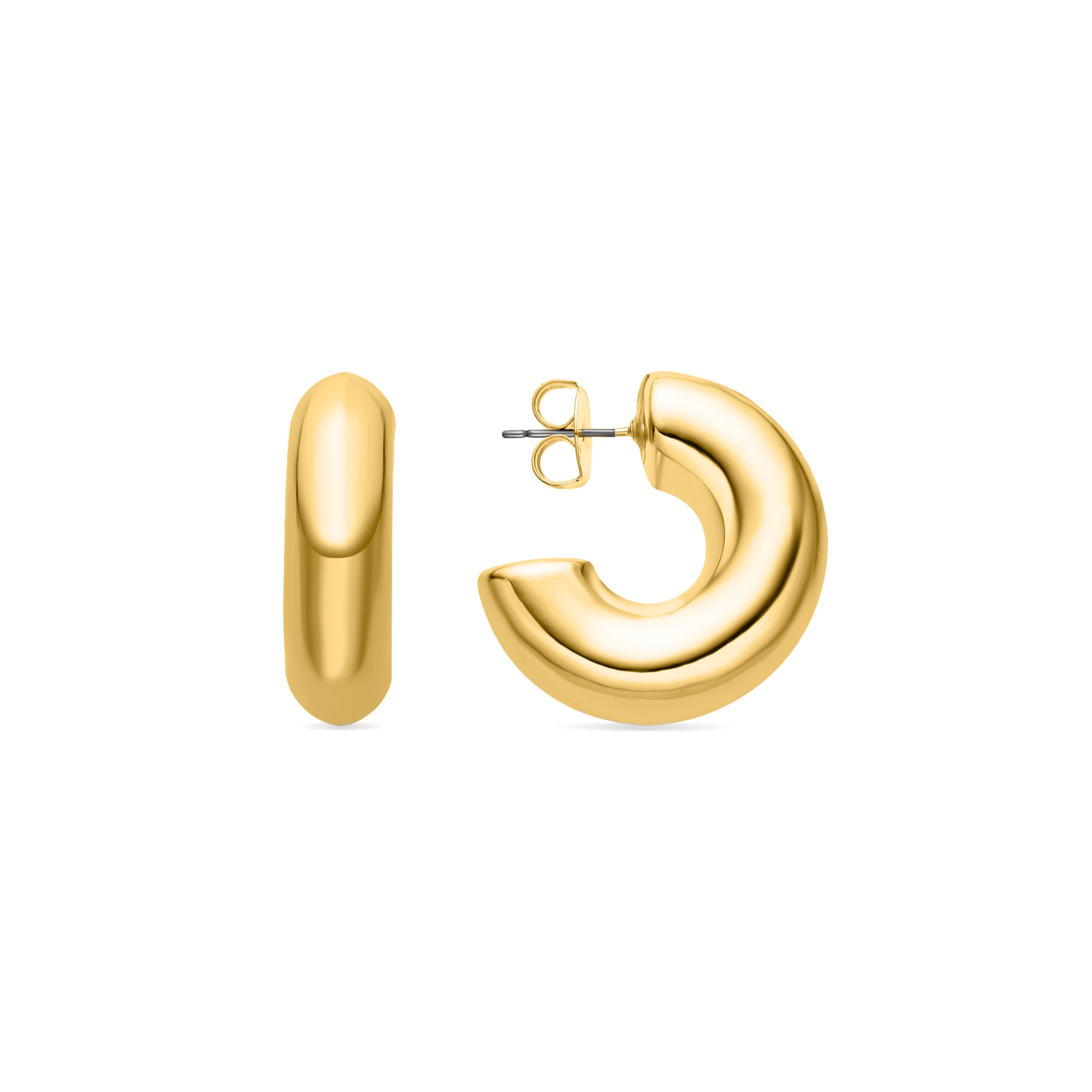 18K gold-finished earrings - Meibe