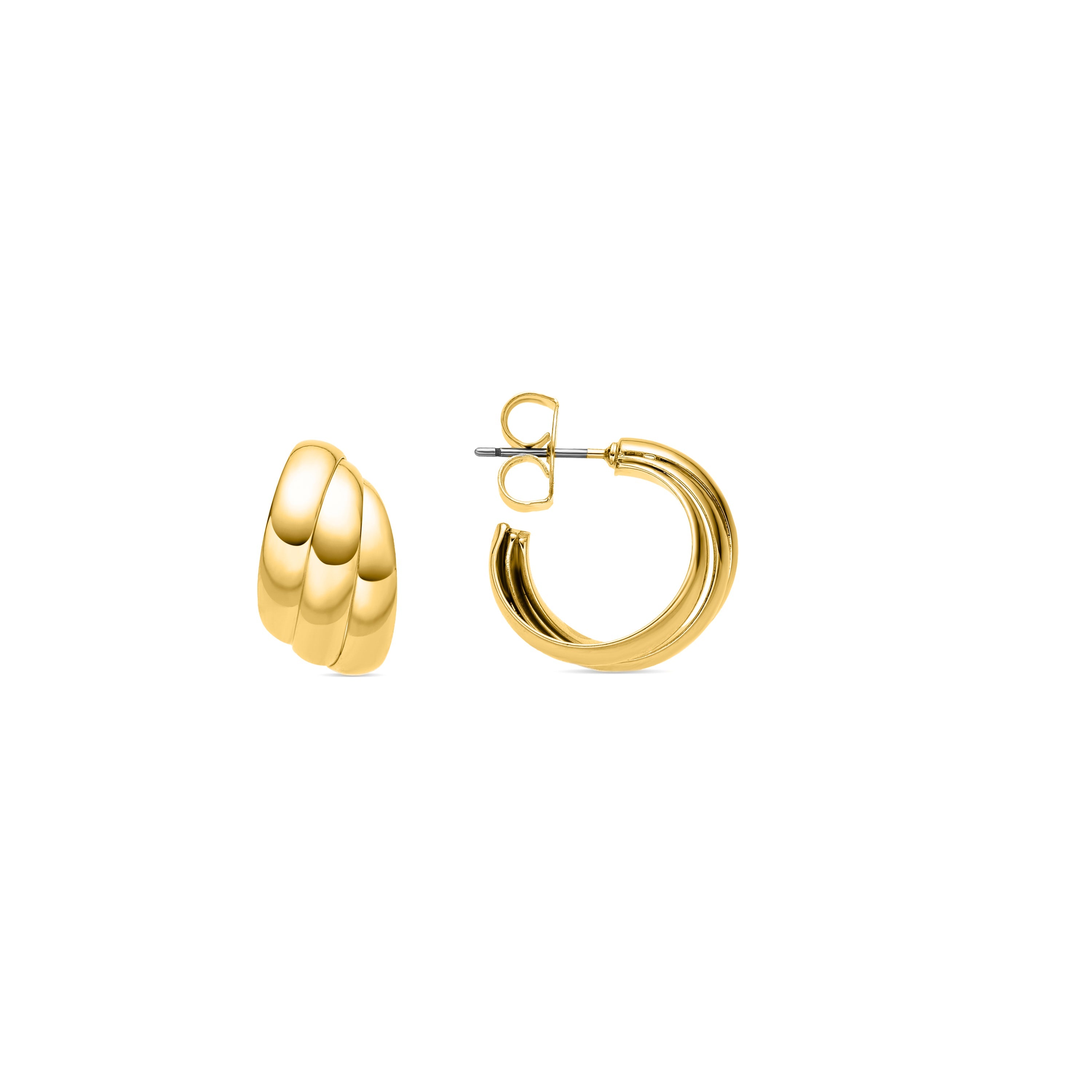 18K gold-finished earrings - Abeth