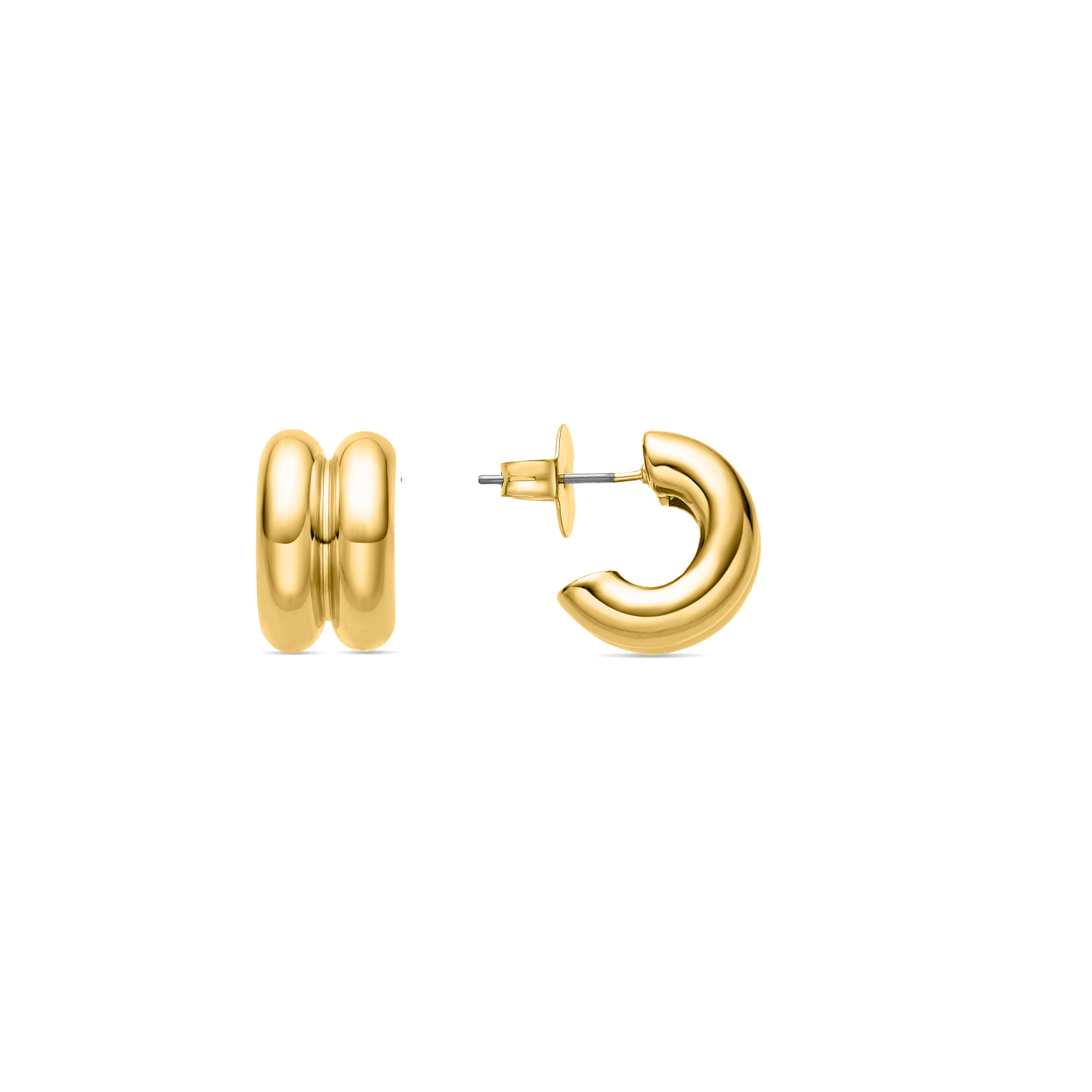 18K gold-finished earrings - Zakev