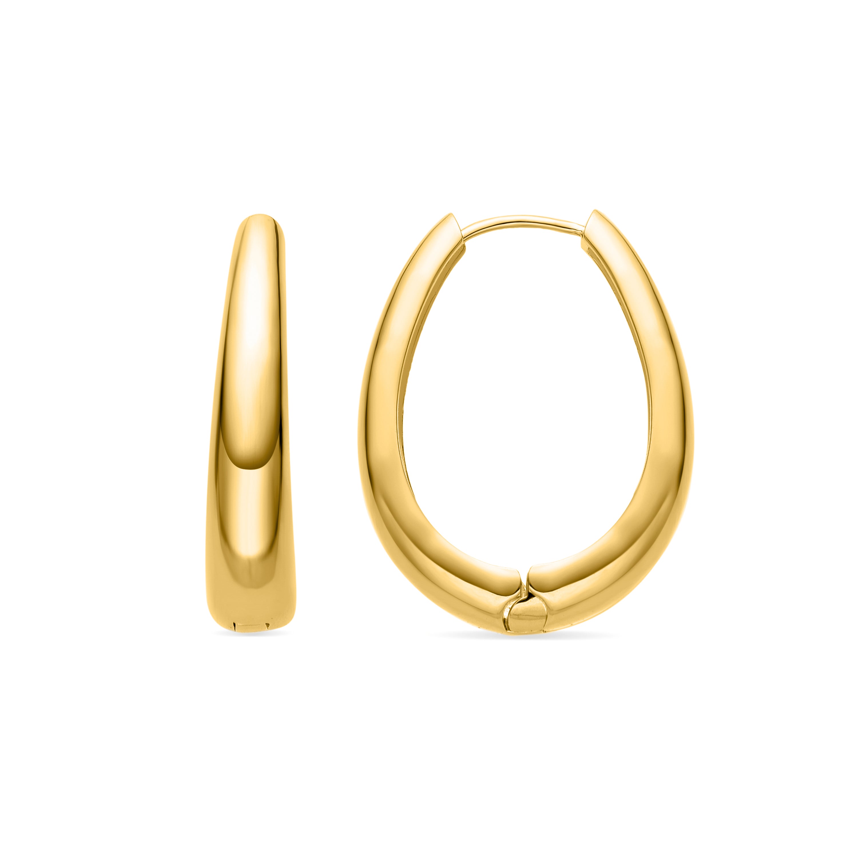 18K gold-finished earrings - Aima
