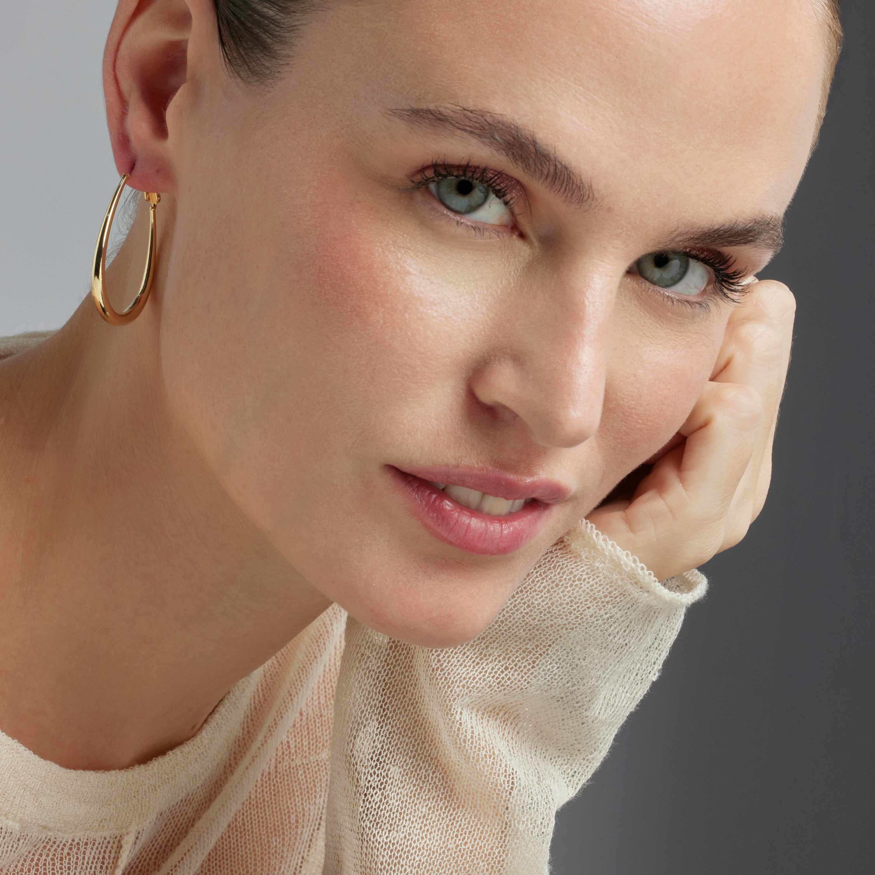 18K gold-finished earrings - Babo