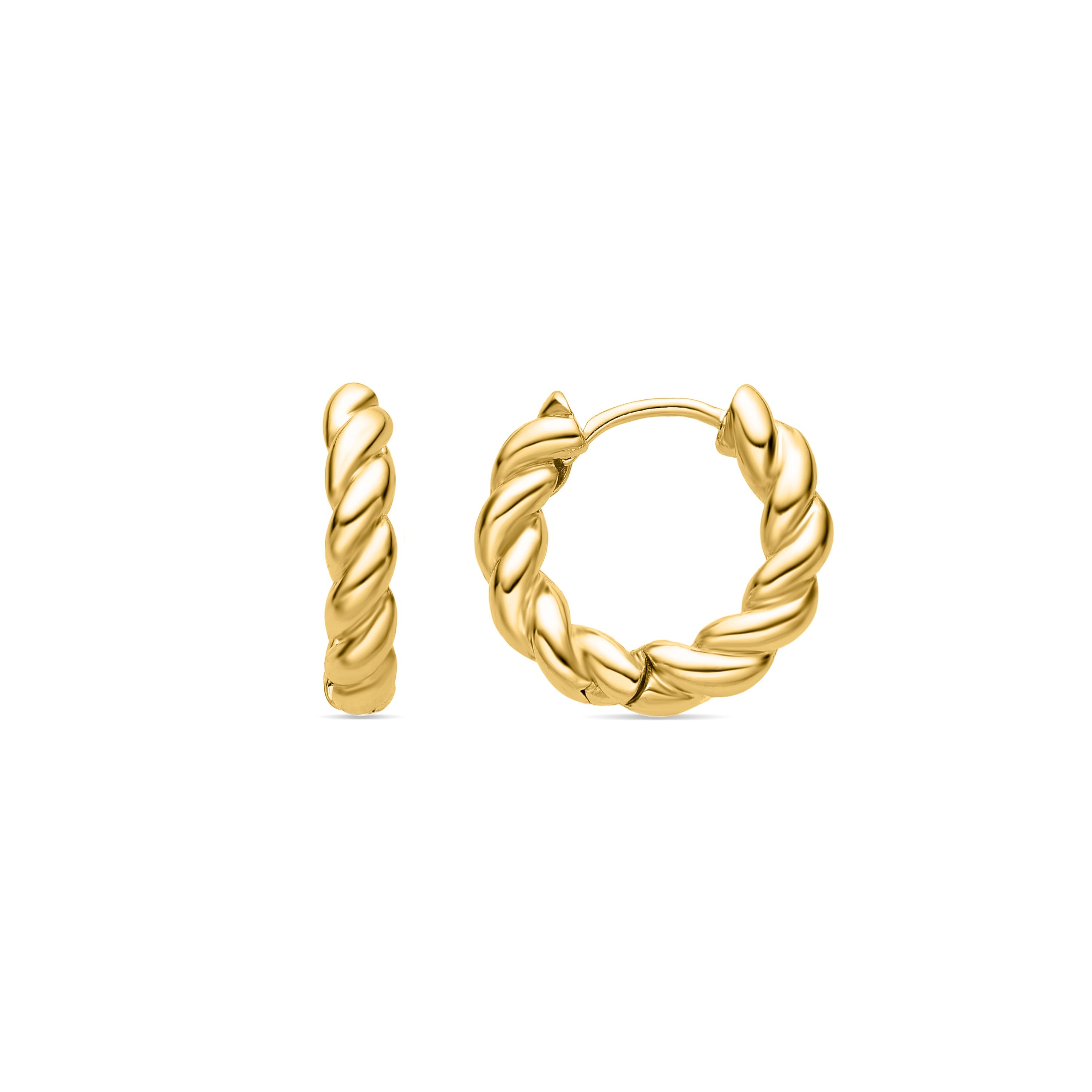 18K gold-finished earrings - Tansit