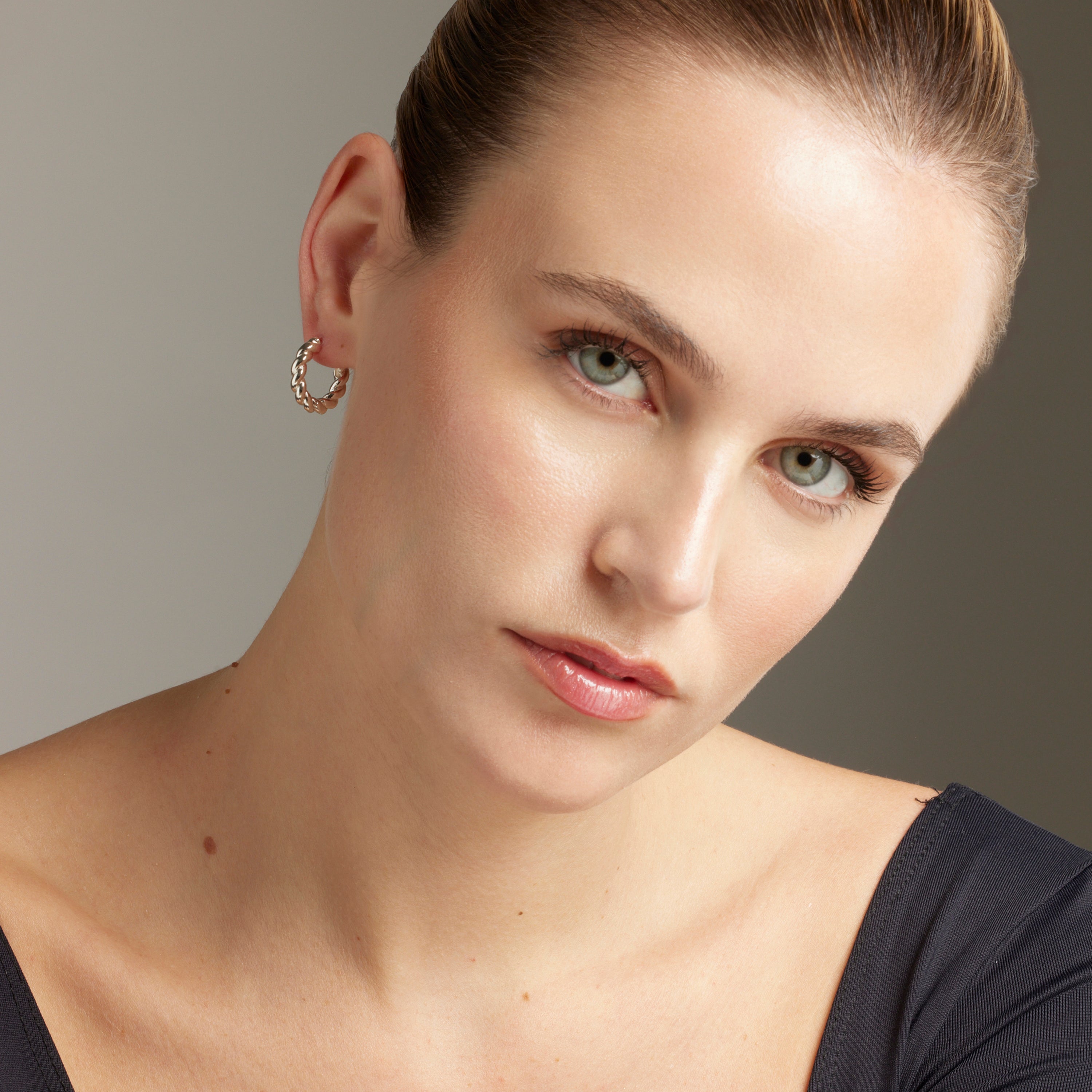 18K gold-finished earrings - Tansit