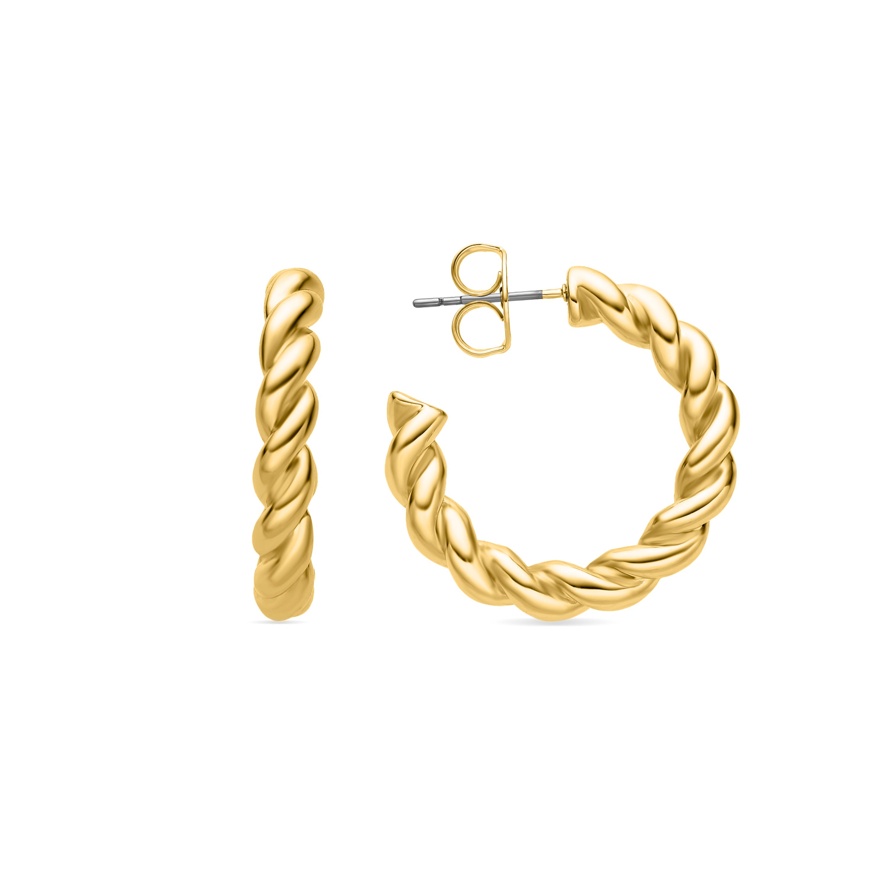 18K gold-finished earrings - Imcaki