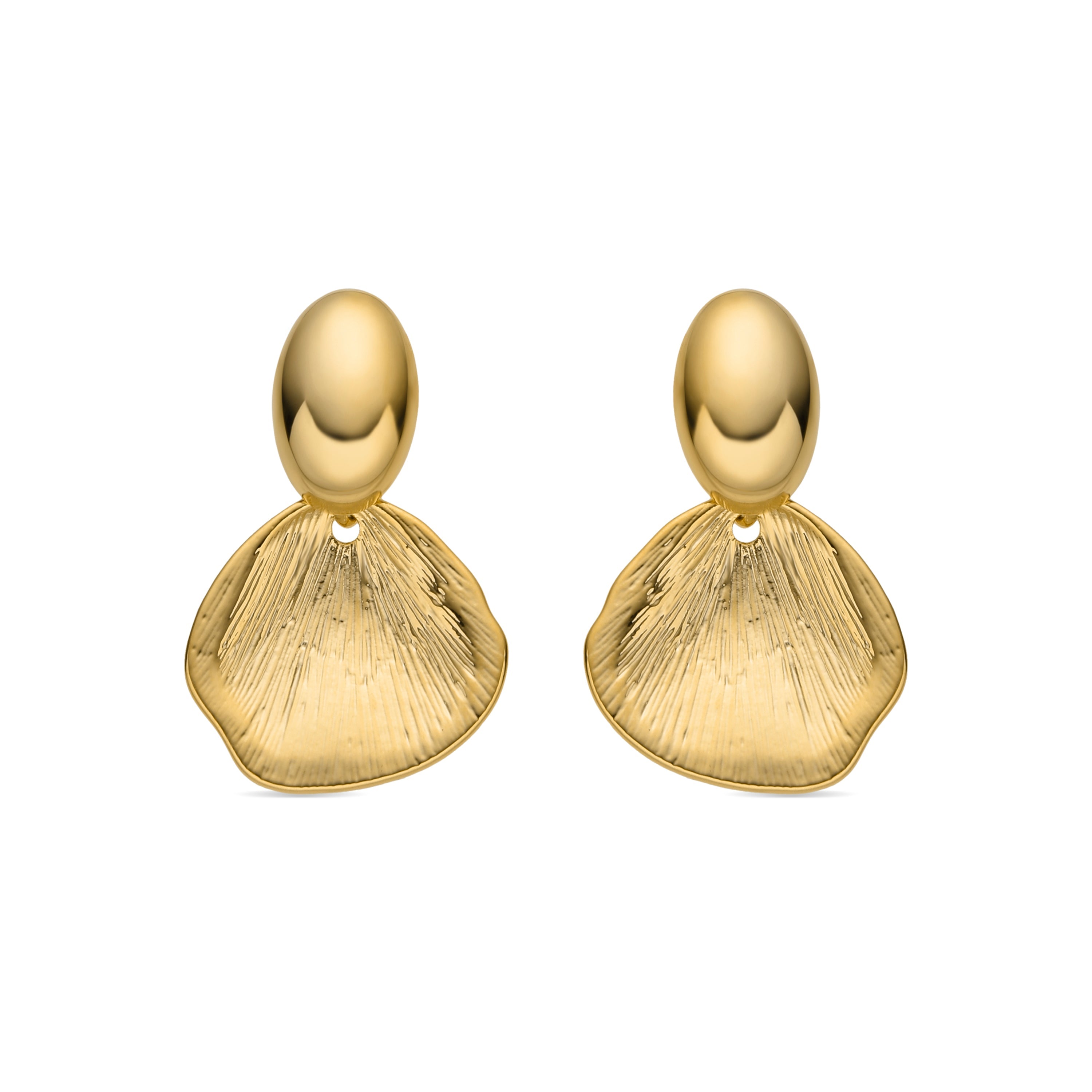18k gold-finished earrings - Ondex