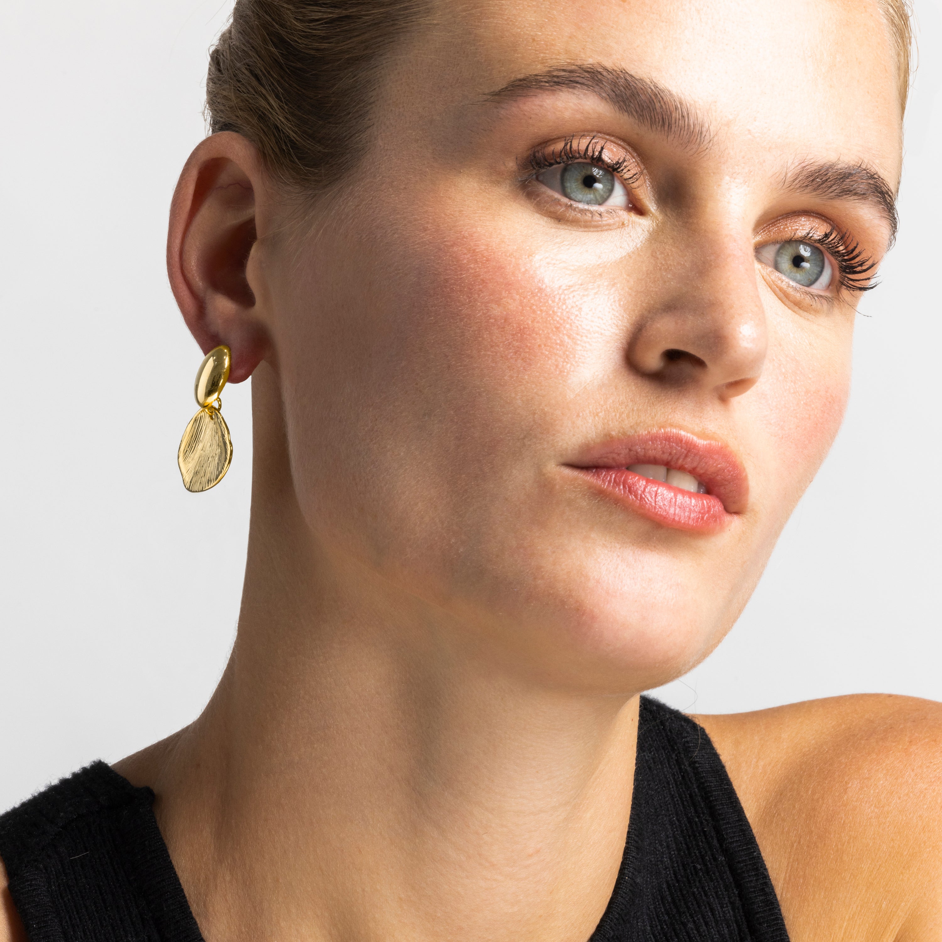 18k gold-finished earrings - Ondex
