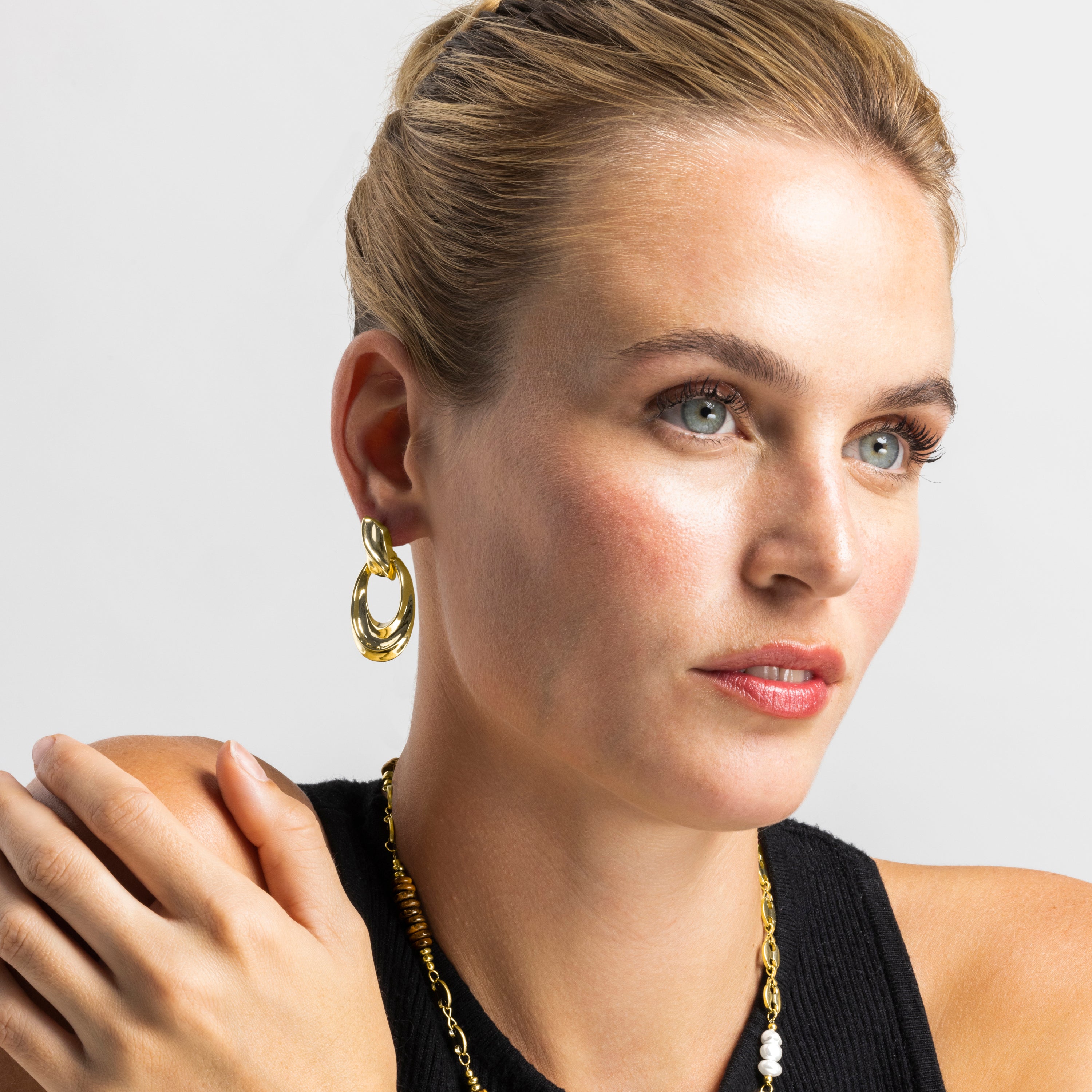 18k gold-finished earrings - Miota