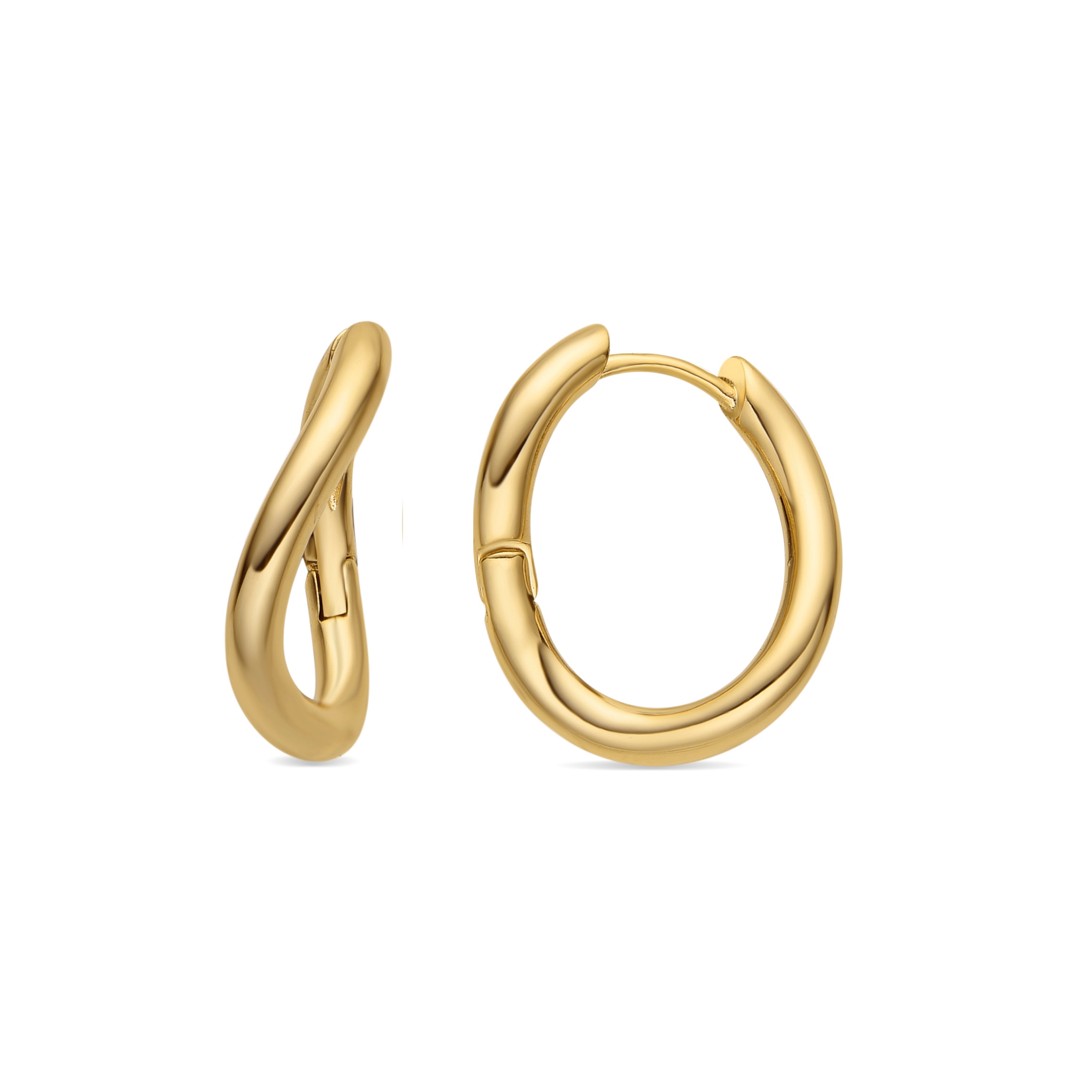 18k gold-finished earrings - Lial