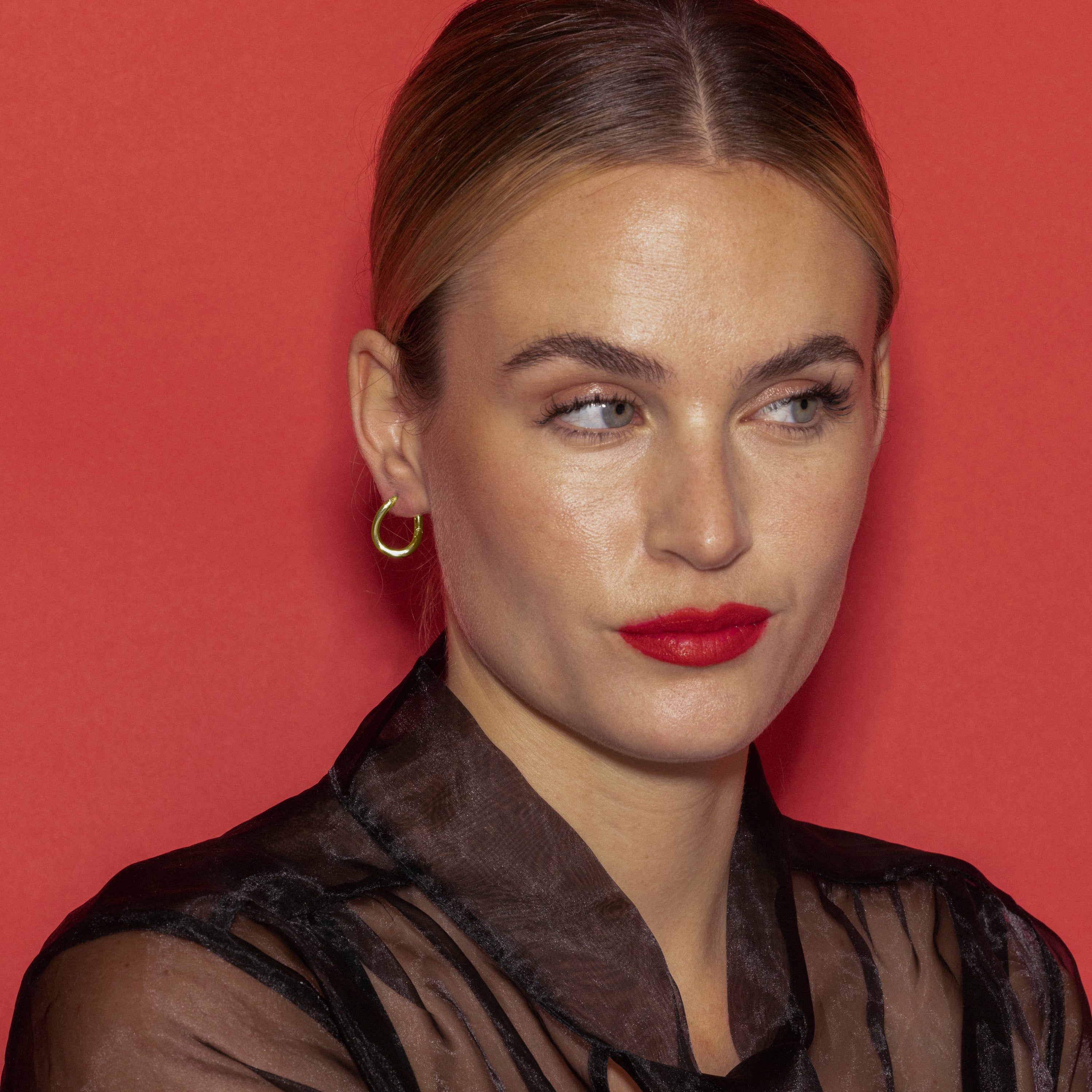 18k gold-finished earrings - Lial