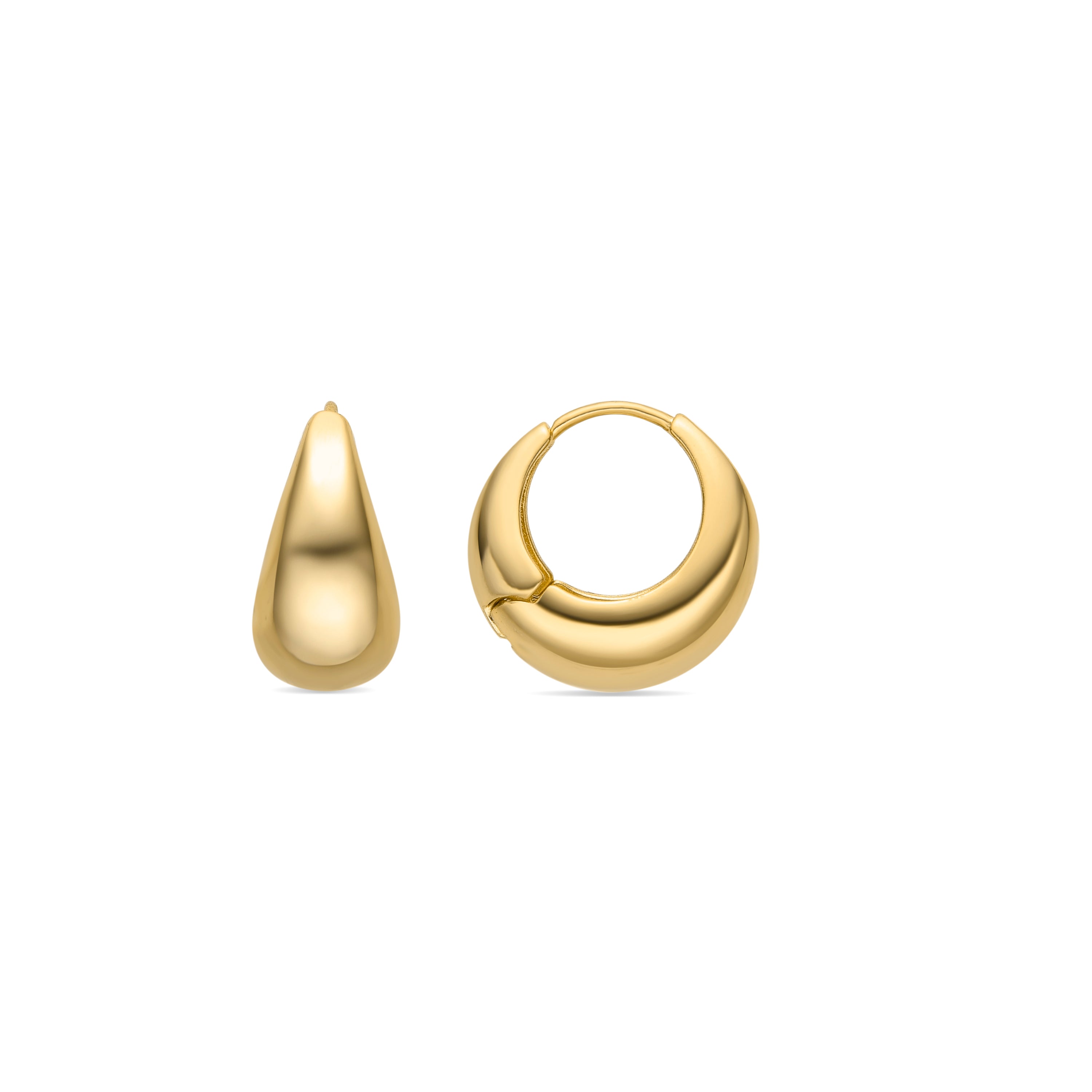 18k gold-finished earrings - Zatar