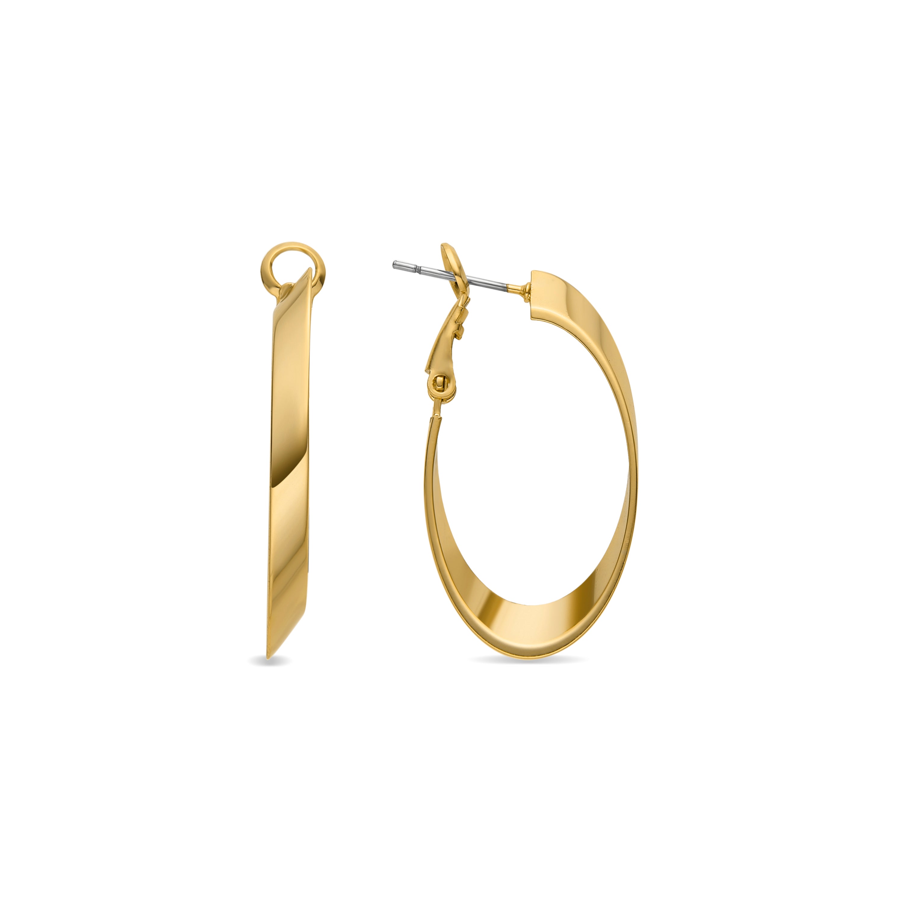 18k gold-finished earrings - Drola