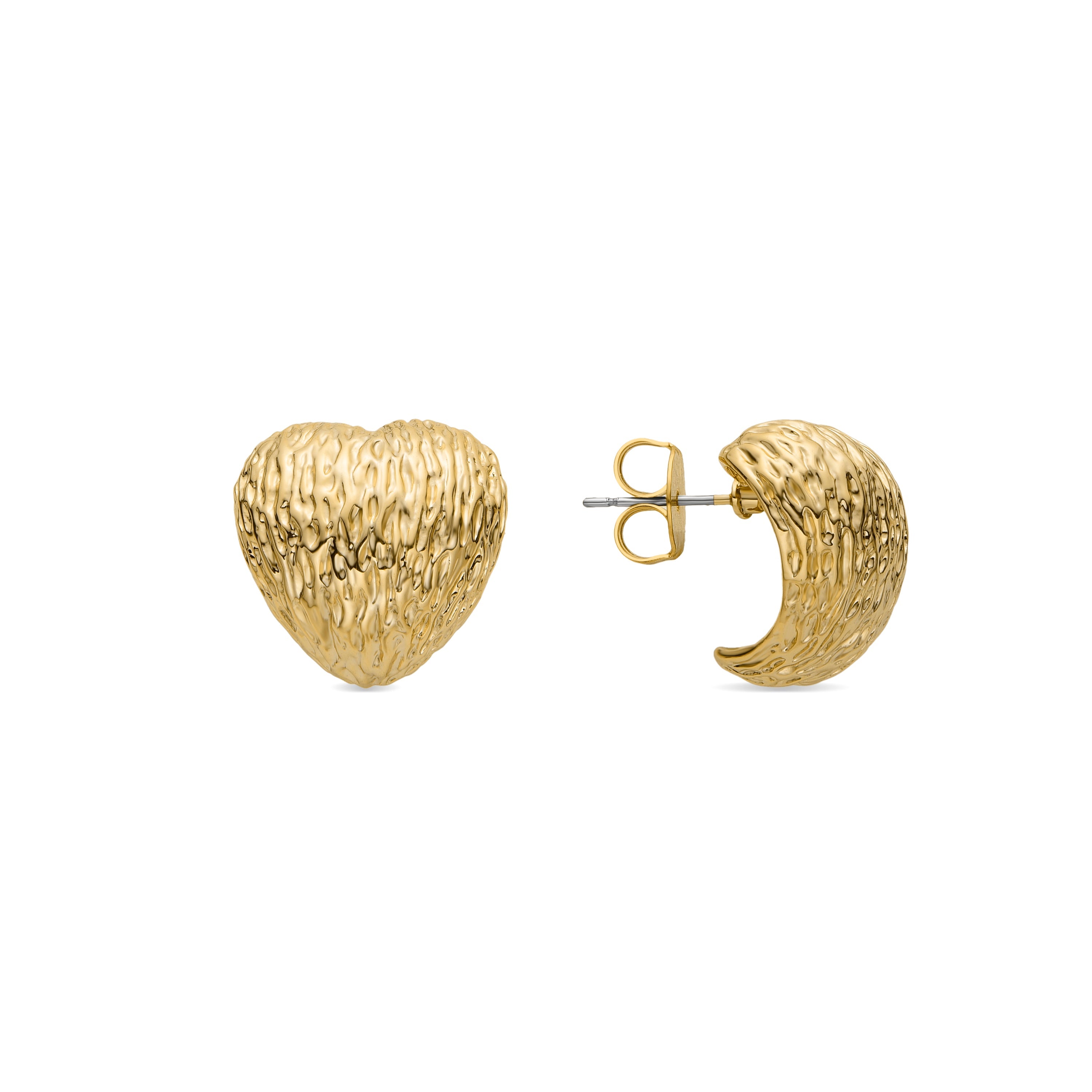 18k gold-finished earrings - Saleth