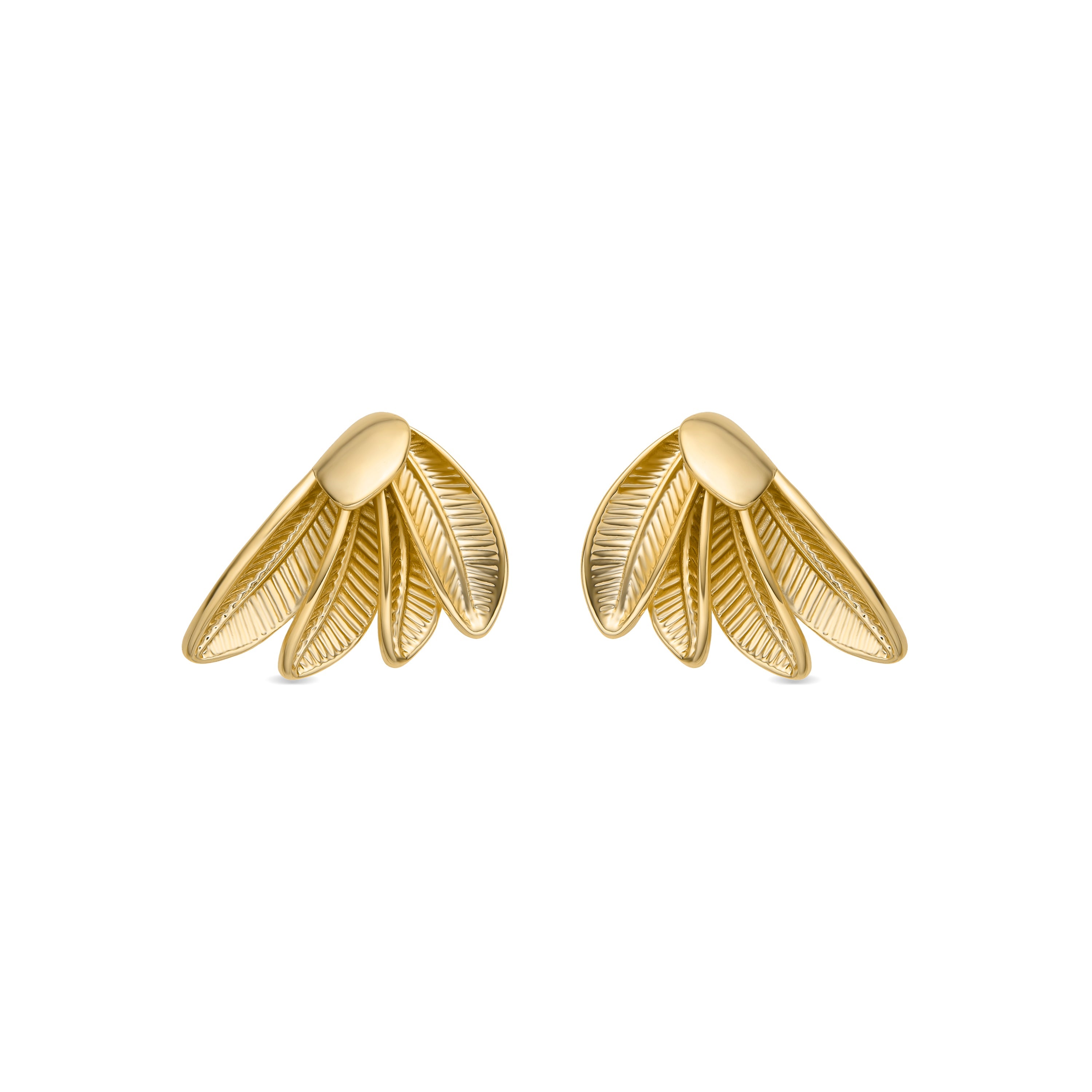 18k gold-finished earrings - Otlya